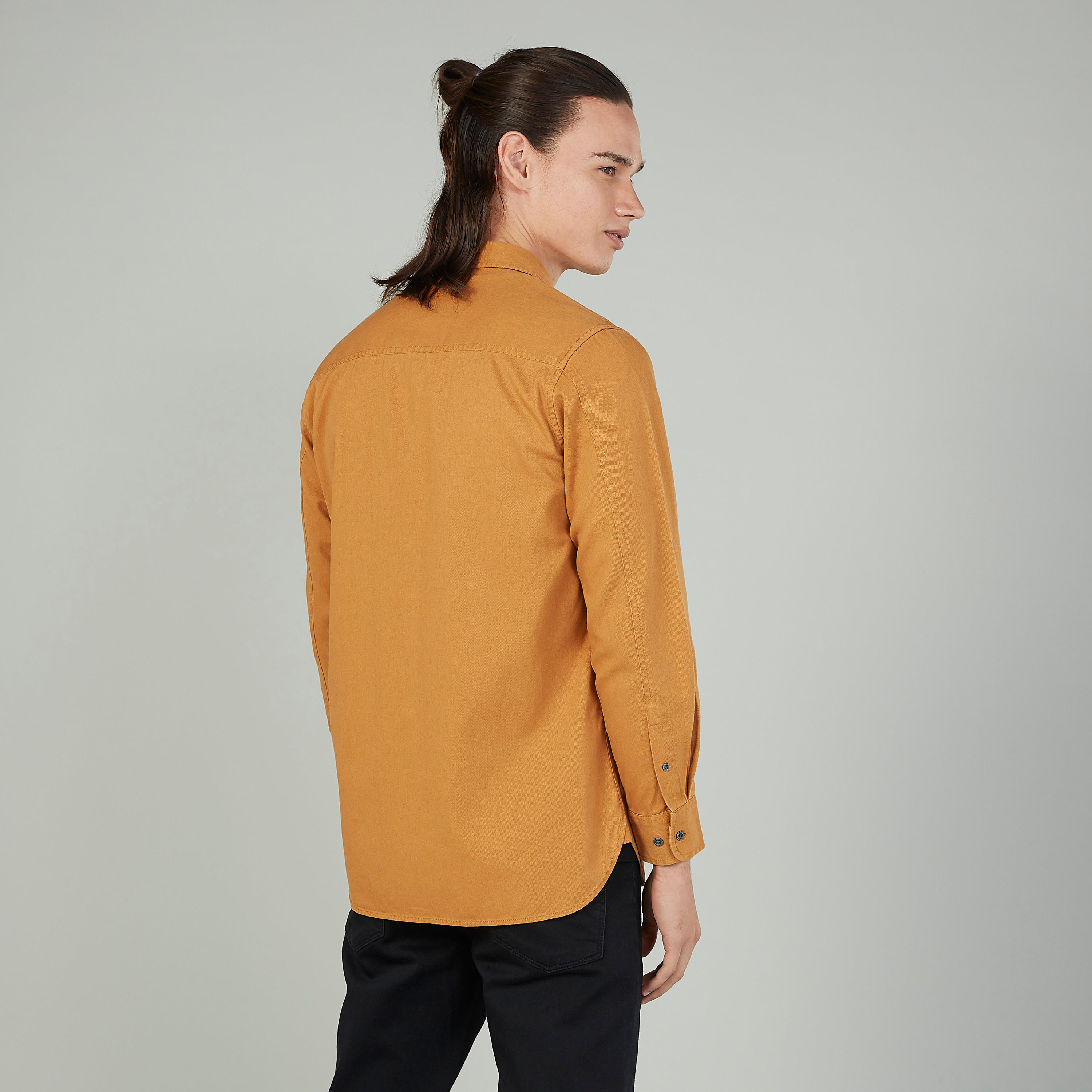 Lee Cooper Plain Shirt with Long Sleeves and Chest Pocket-men-clothing-shirts-image-4