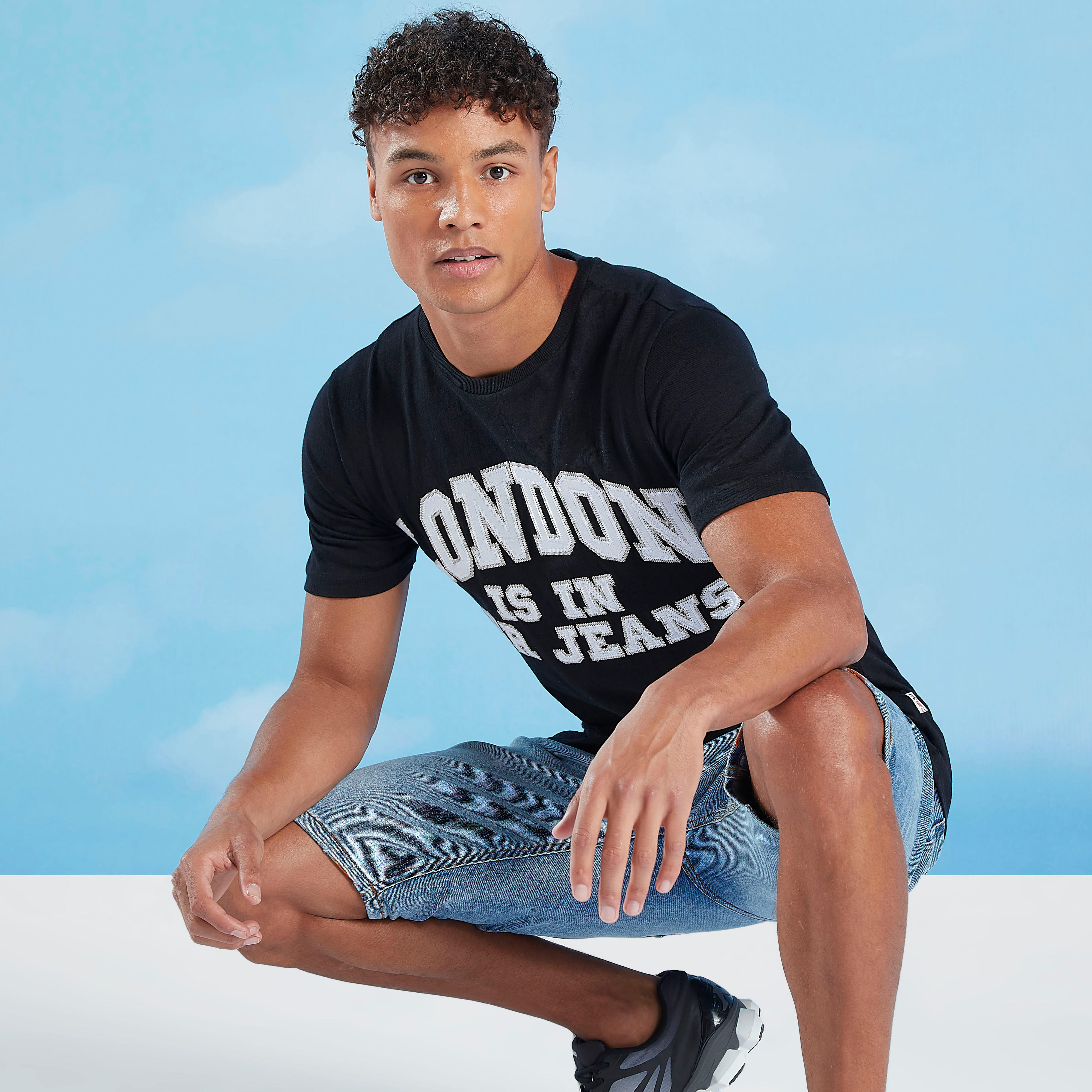 Lee Cooper Printed Crew Neck T-shirt with Short Sleeves-men-clothing-tshirtsandpolos-tshirts-image-1
