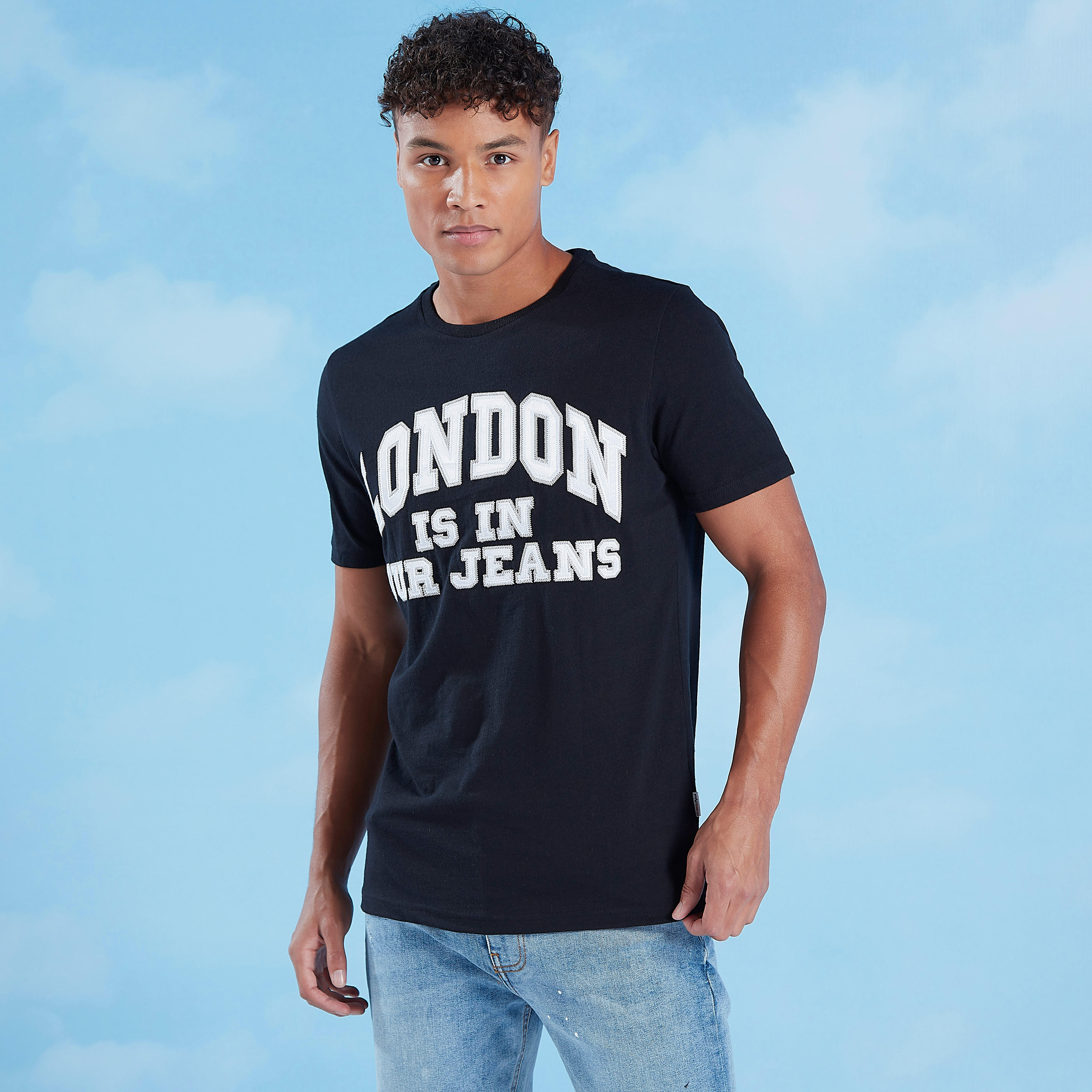 Lee Cooper Printed Crew Neck T-shirt with Short Sleeves-men-clothing-tshirtsandpolos-tshirts-image-2
