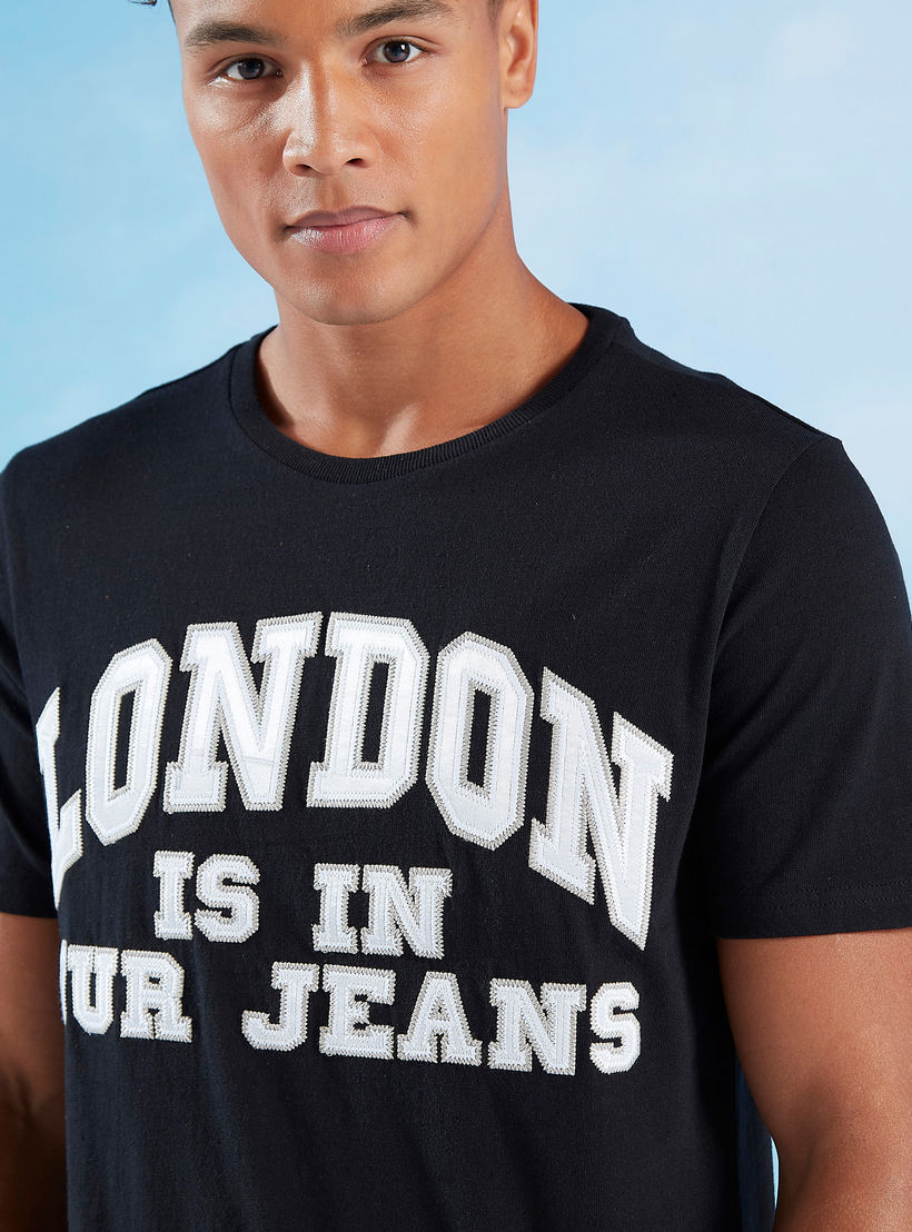 Lee Cooper Printed Crew Neck T-shirt with Short Sleeves-men-clothing-tshirtsandpolos-tshirts-image-4