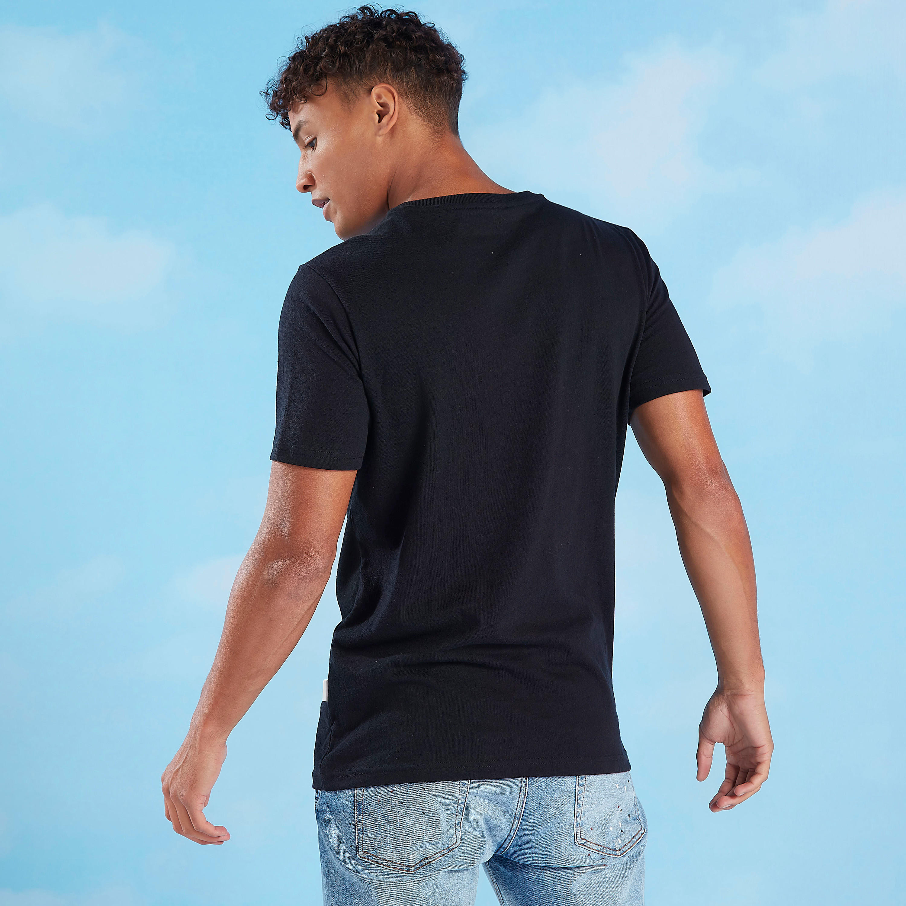 Lee Cooper Printed Crew Neck T-shirt with Short Sleeves-men-clothing-tshirtsandpolos-tshirts-image-5