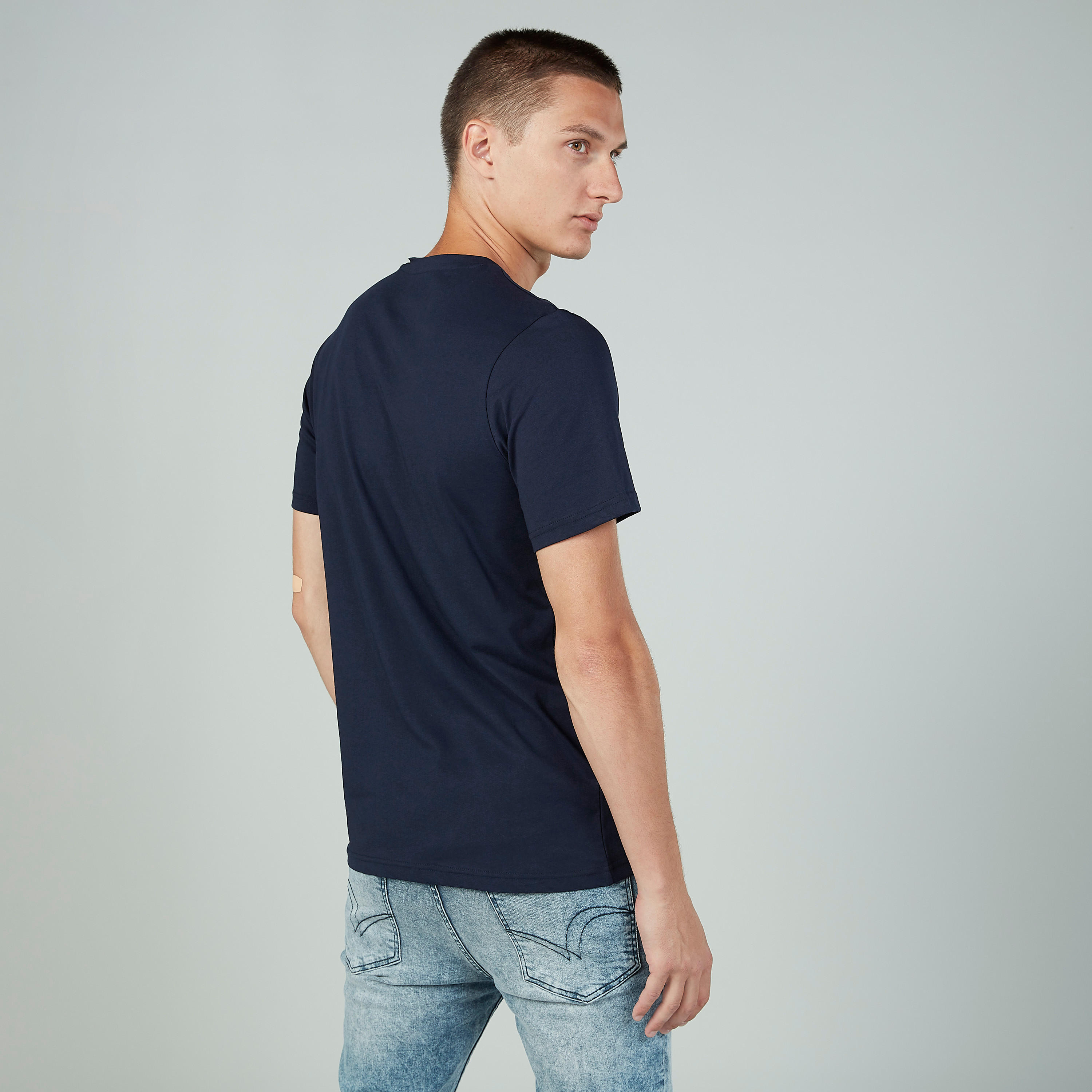 Sustainable Lee Cooper Printed Crew Neck T-shirt with Short Sleeves-men-clothing-tshirtsandpolos-tshirts-image-4