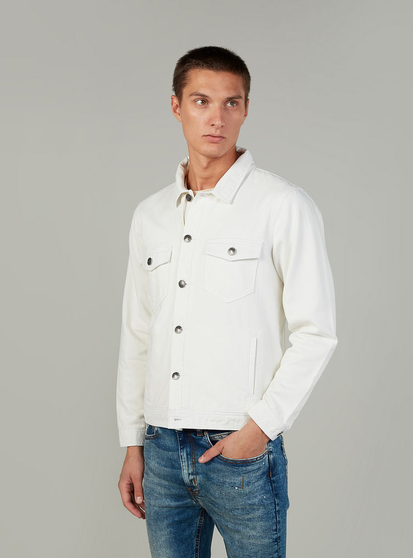 Sustainable Lee Cooper Denim Jacket with Long Sleeves and Pockets-men-clothing-jacketsandblazers-jackets-image-1