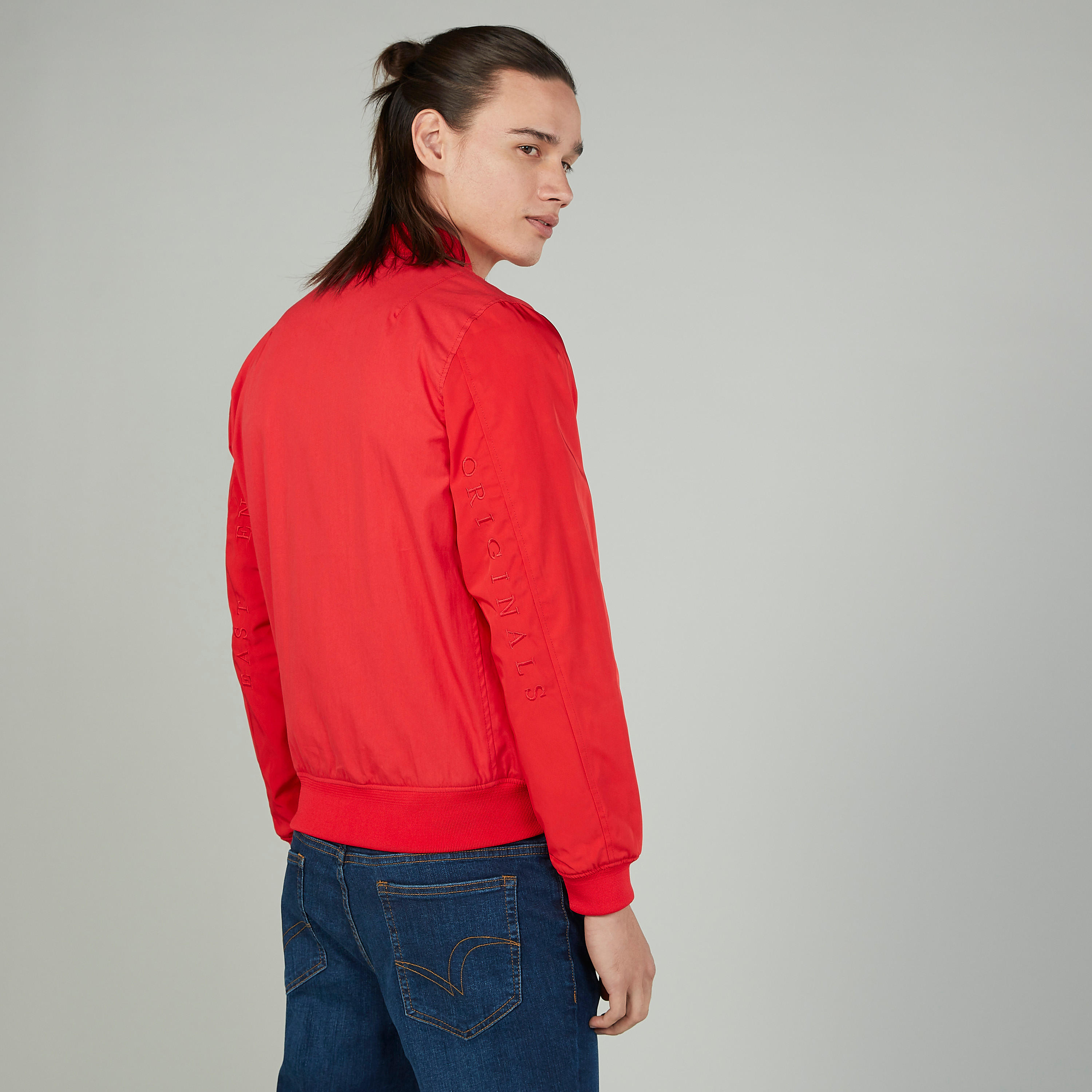 جاكيت سادة بأكمام طويلة وجيوب بطيّة من لي كوبر-men-clothing-jacketsandblazers-jackets-image-4