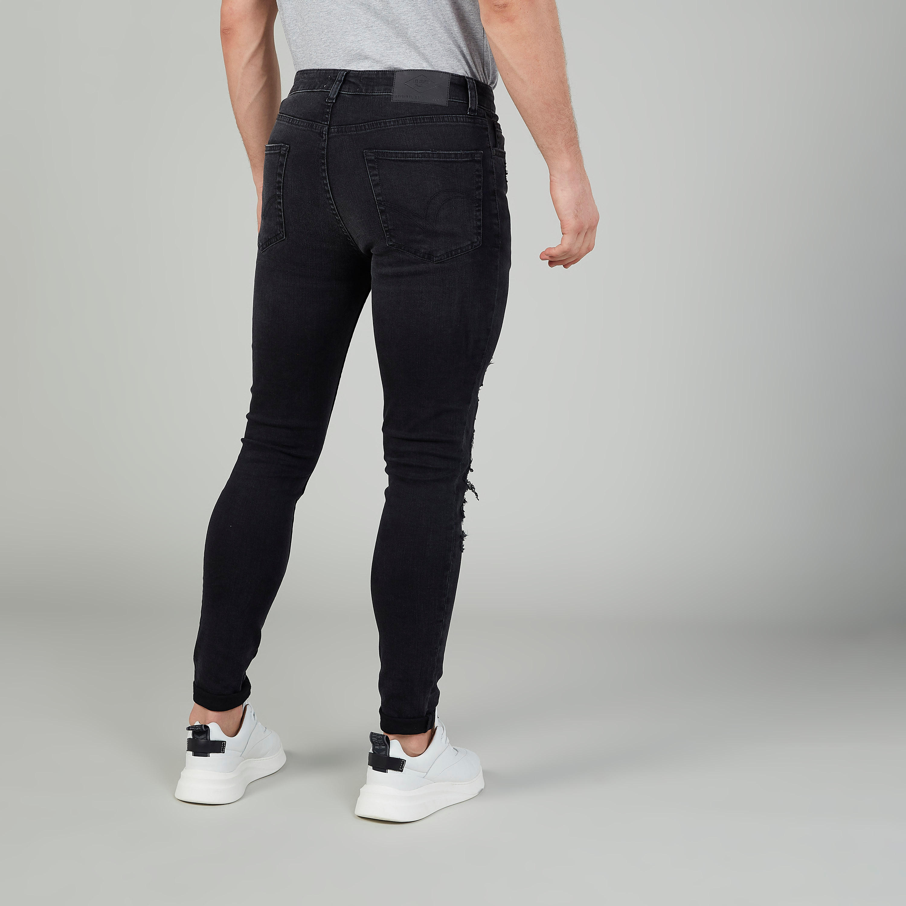بنطلون جينز ممزّق بجيوب وحلقات للحزام من لي كوبر-men-clothing-bottoms-jeans-image-4