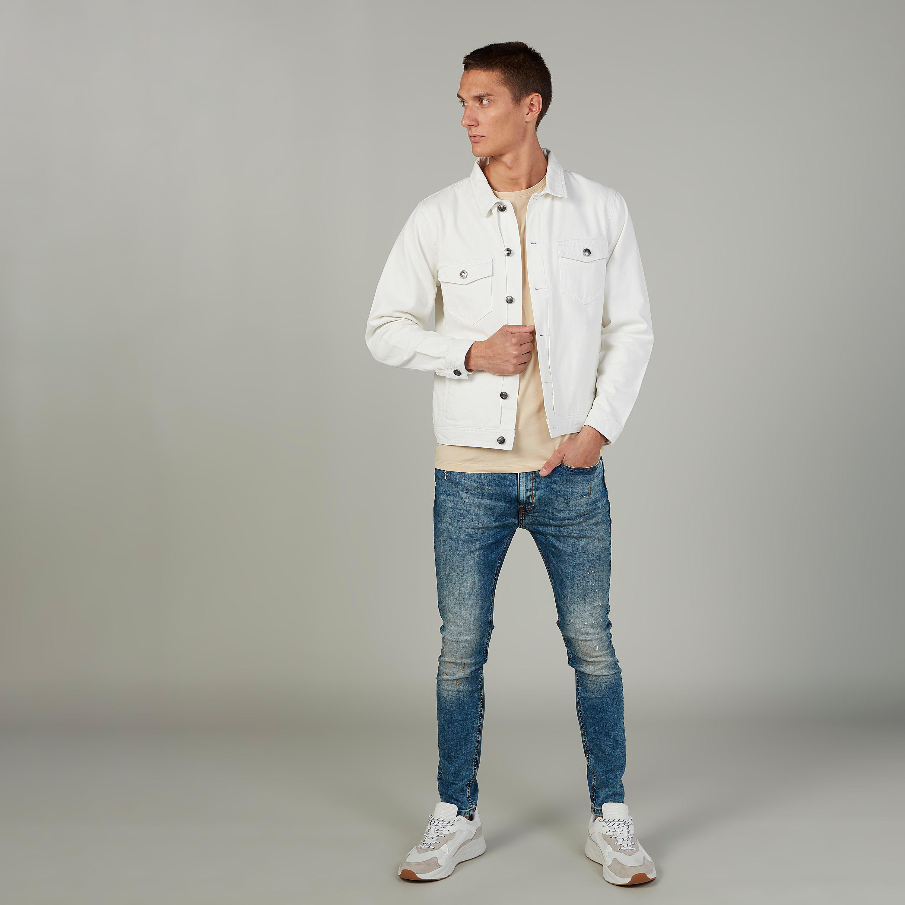Sustainable Lee Cooper Skinny Fit Full Length Mid Waist Jeans-men-clothing-bottoms-jeans-image-2