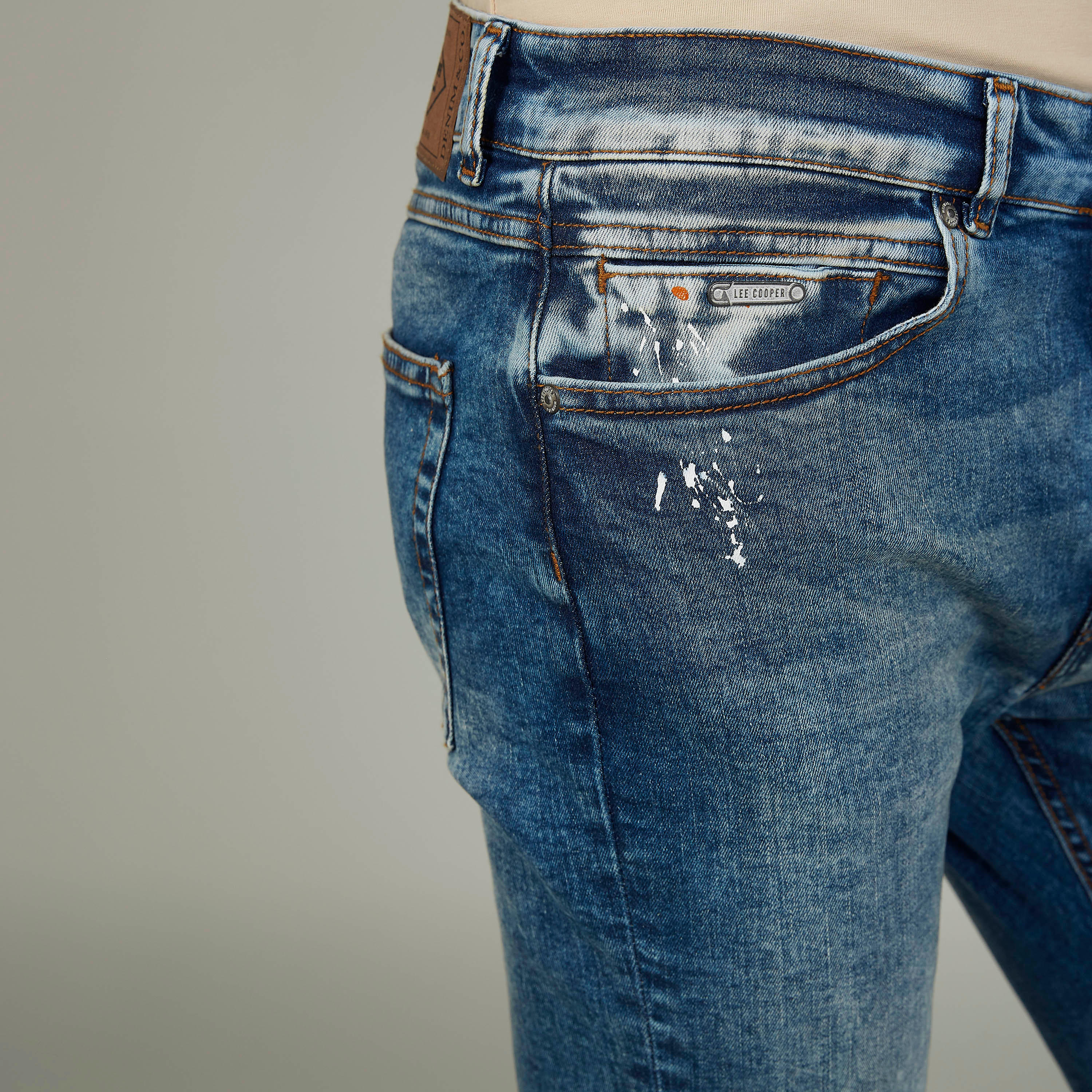 Sustainable Lee Cooper Skinny Fit Full Length Mid Waist Jeans-men-clothing-bottoms-jeans-image-3