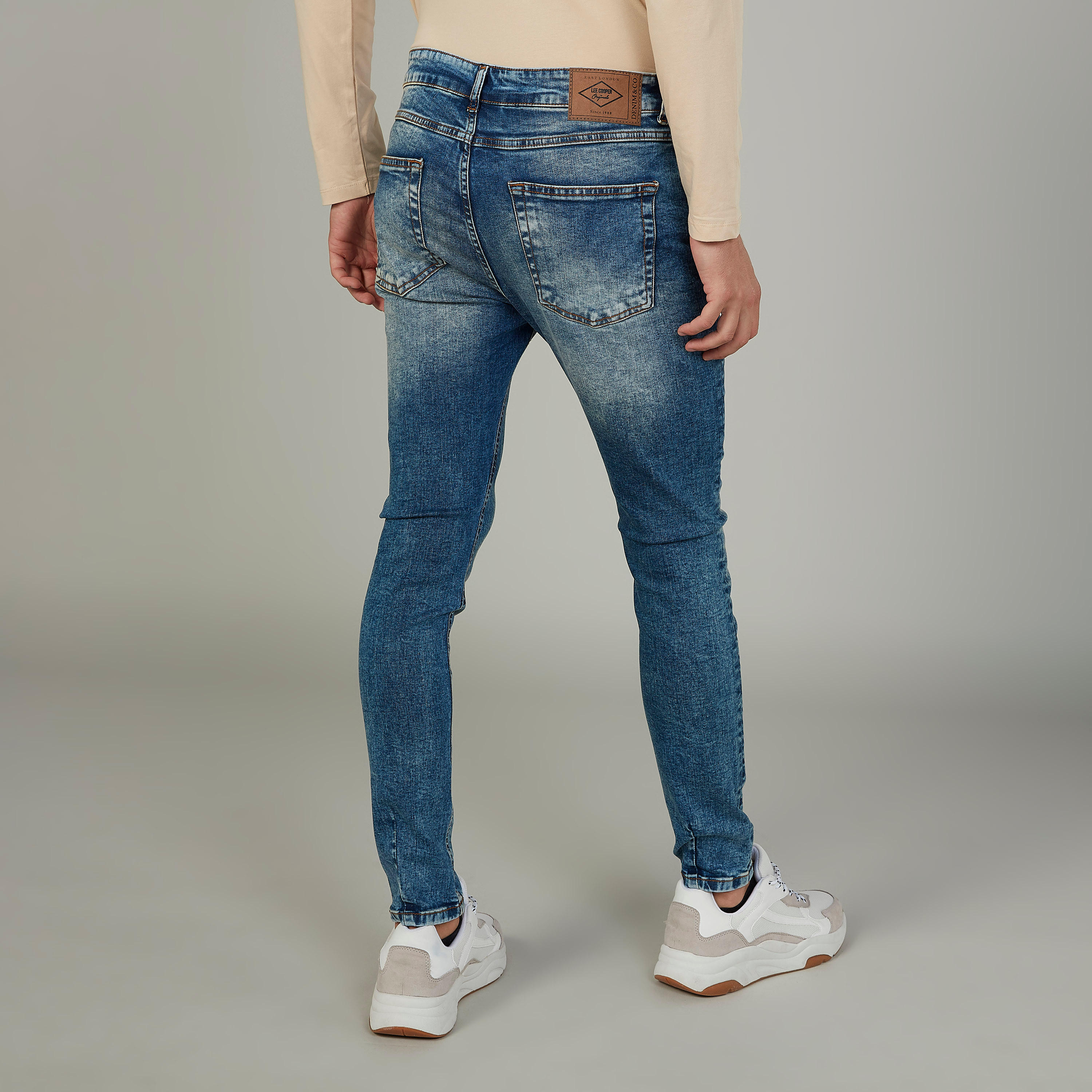Sustainable Lee Cooper Skinny Fit Full Length Mid Waist Jeans-men-clothing-bottoms-jeans-image-4