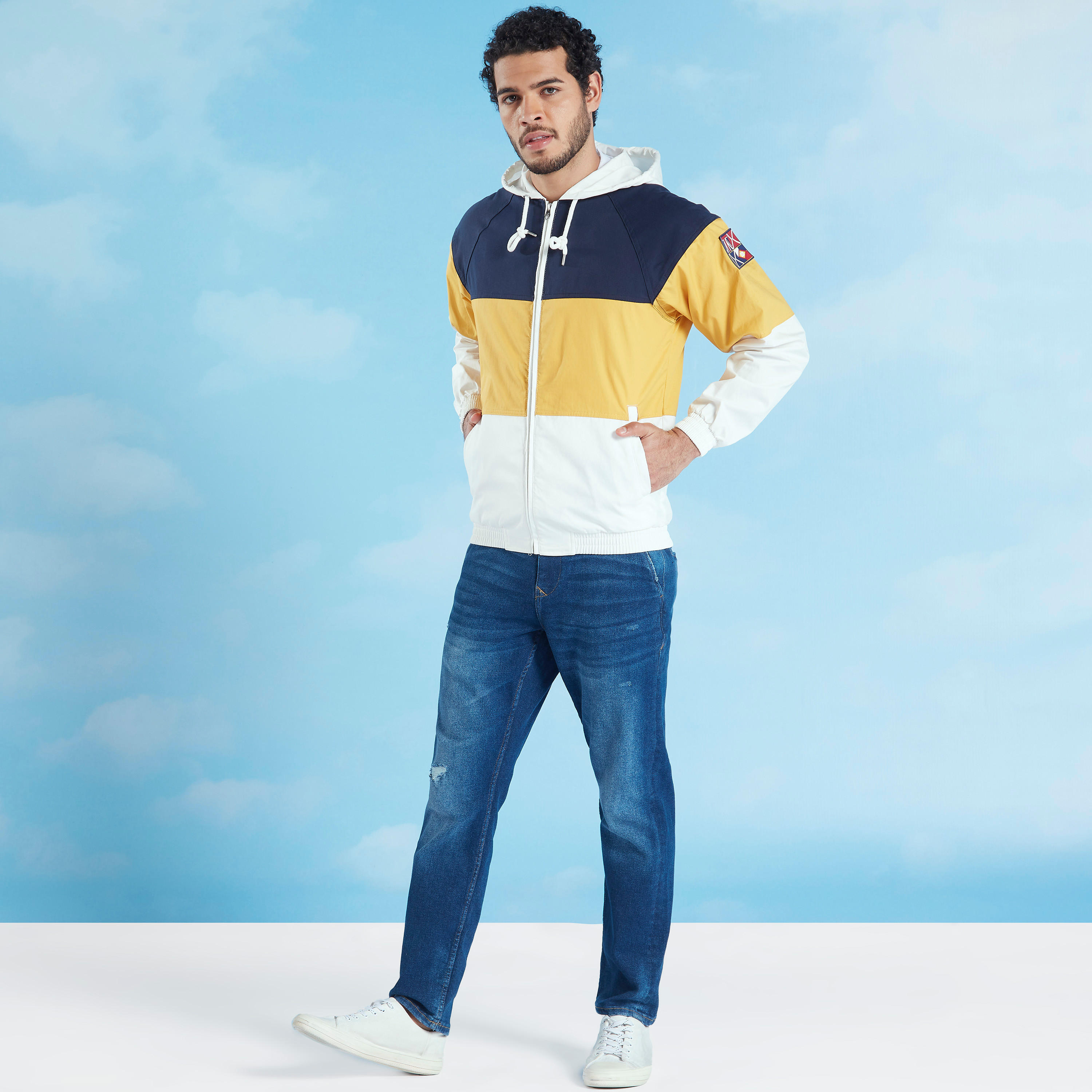Sustainable Lee Cooper Printed Jacket with Long Sleeves and Hood-men-clothing-jacketsandblazers-jackets-image-2
