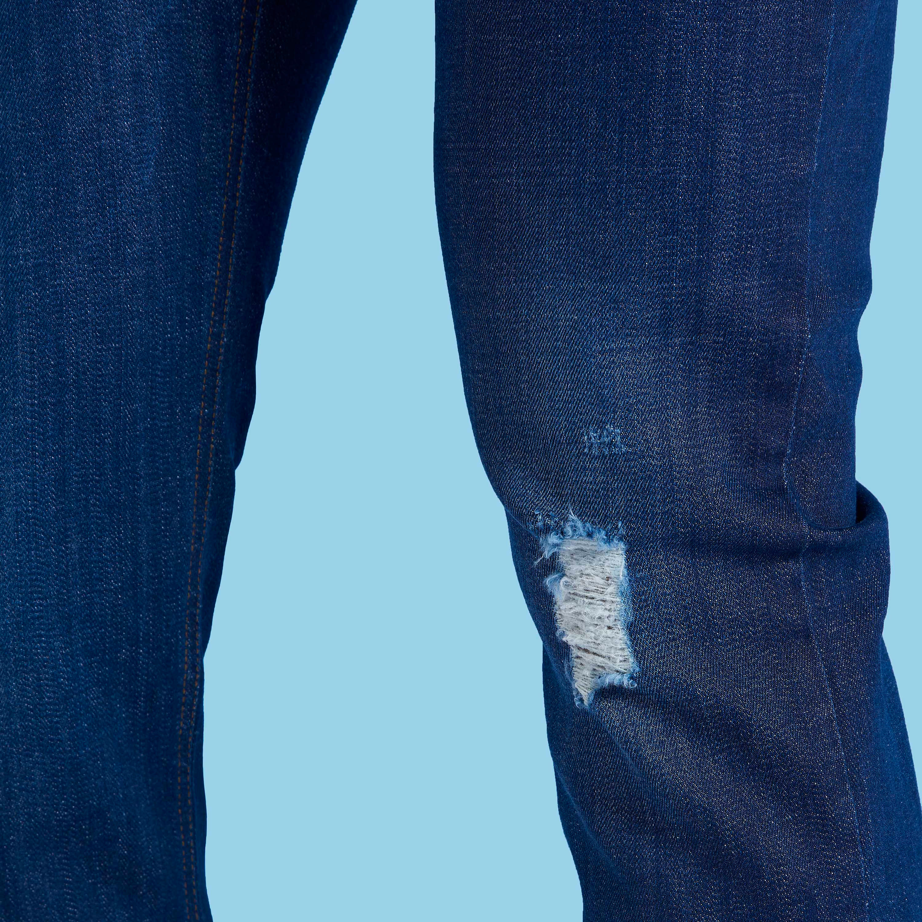بنطلون جينز ممزق بجيوب وحلقات للحزام من لي كوبر-men-clothing-bottoms-jeans-image-5