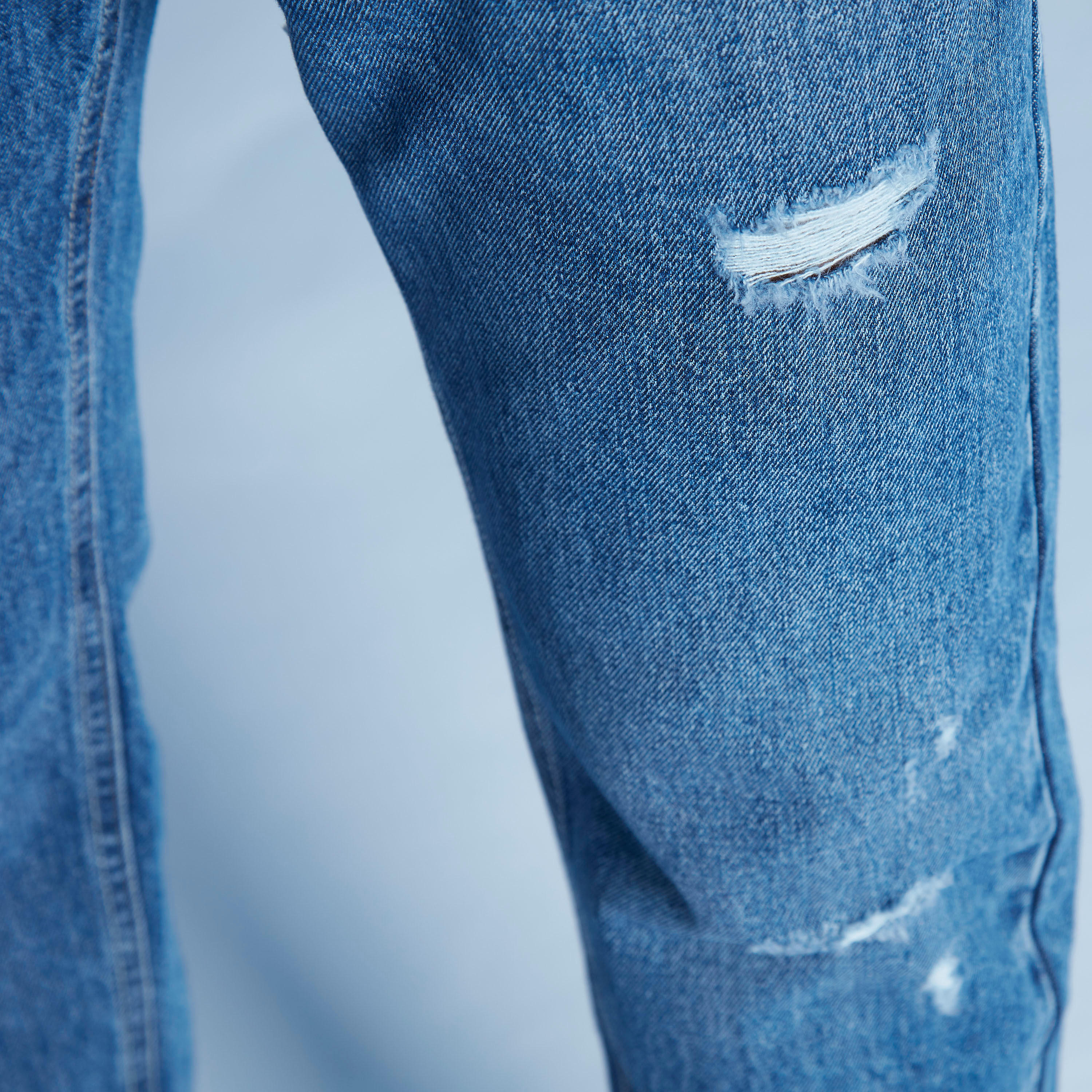 بنطلون جينز مستدام ممزق بخصر متوسّط الإرتفاع وتفاصيل جيوب من لي كوبر-men-clothing-bottoms-jeans-image-5