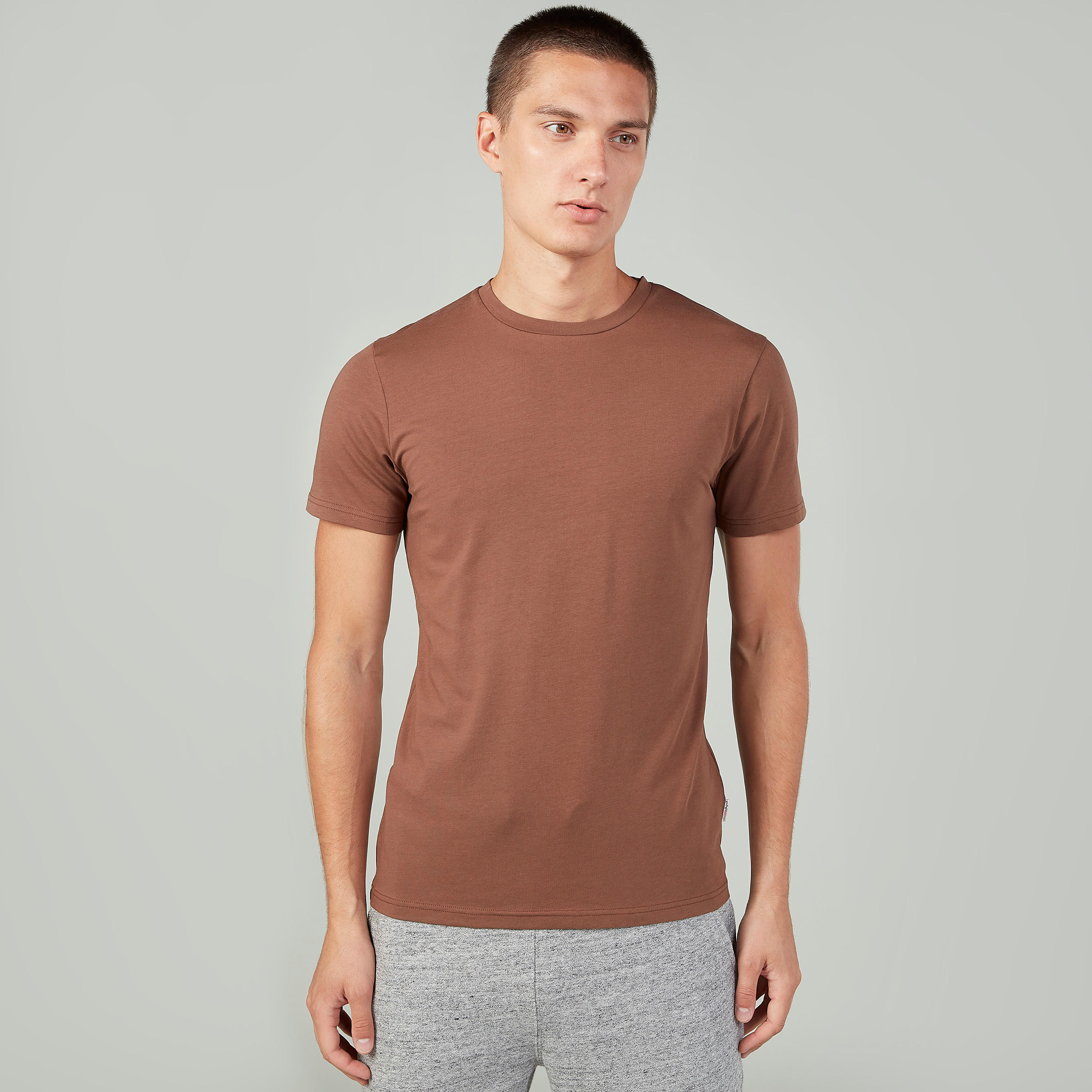 Lee Cooper Round Neck T-shirt with Short Sleeves-men-clothing-tshirtsandpolos-tshirts-image-1