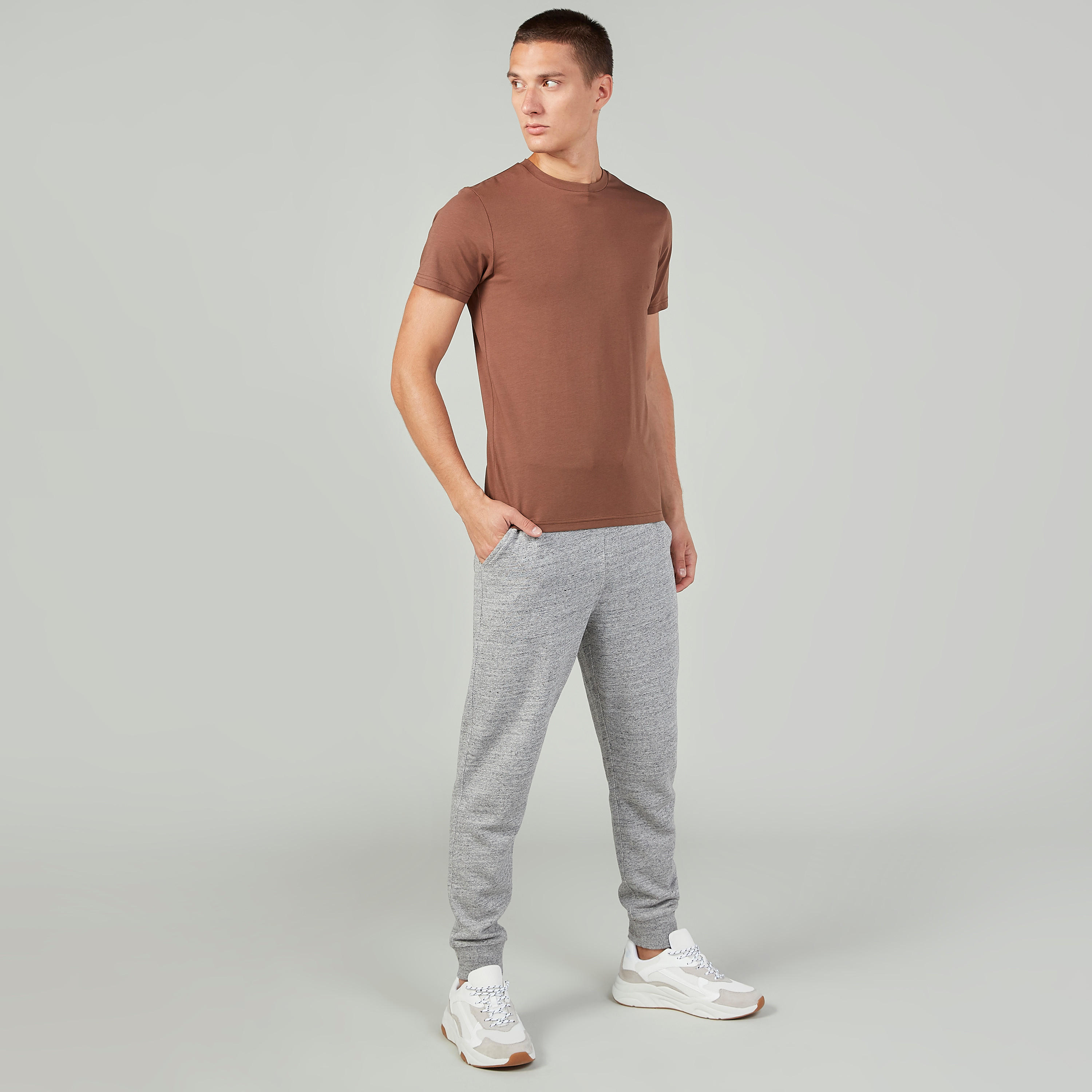 Lee Cooper Round Neck T-shirt with Short Sleeves-men-clothing-tshirtsandpolos-tshirts-image-2