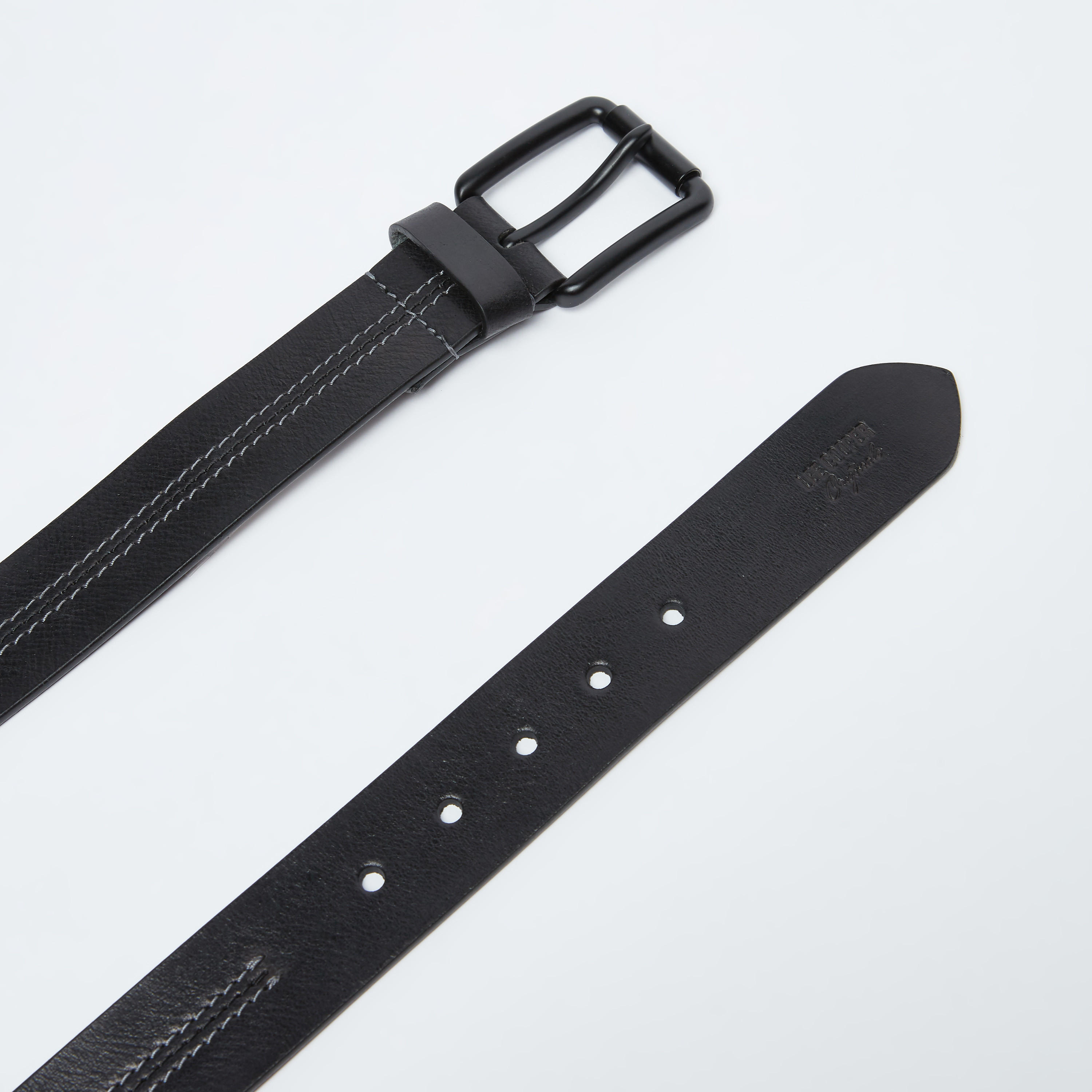 Lee Cooper Textured Belt with Pin Buckle-men-beltsandwallets-belts-image-3