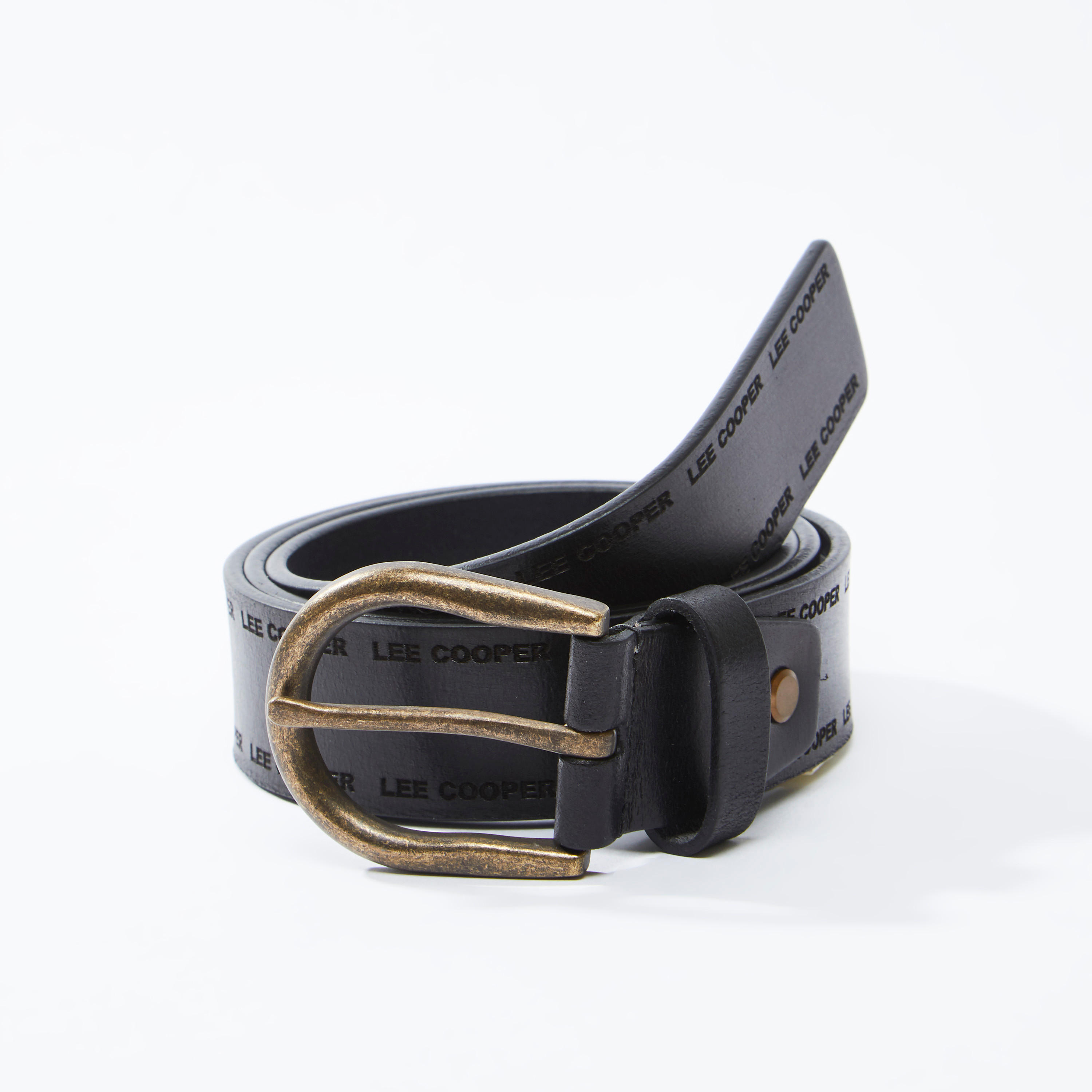 Lee Cooper Solid Belt with Pin Buckle-men-beltsandwallets-belts-image-1