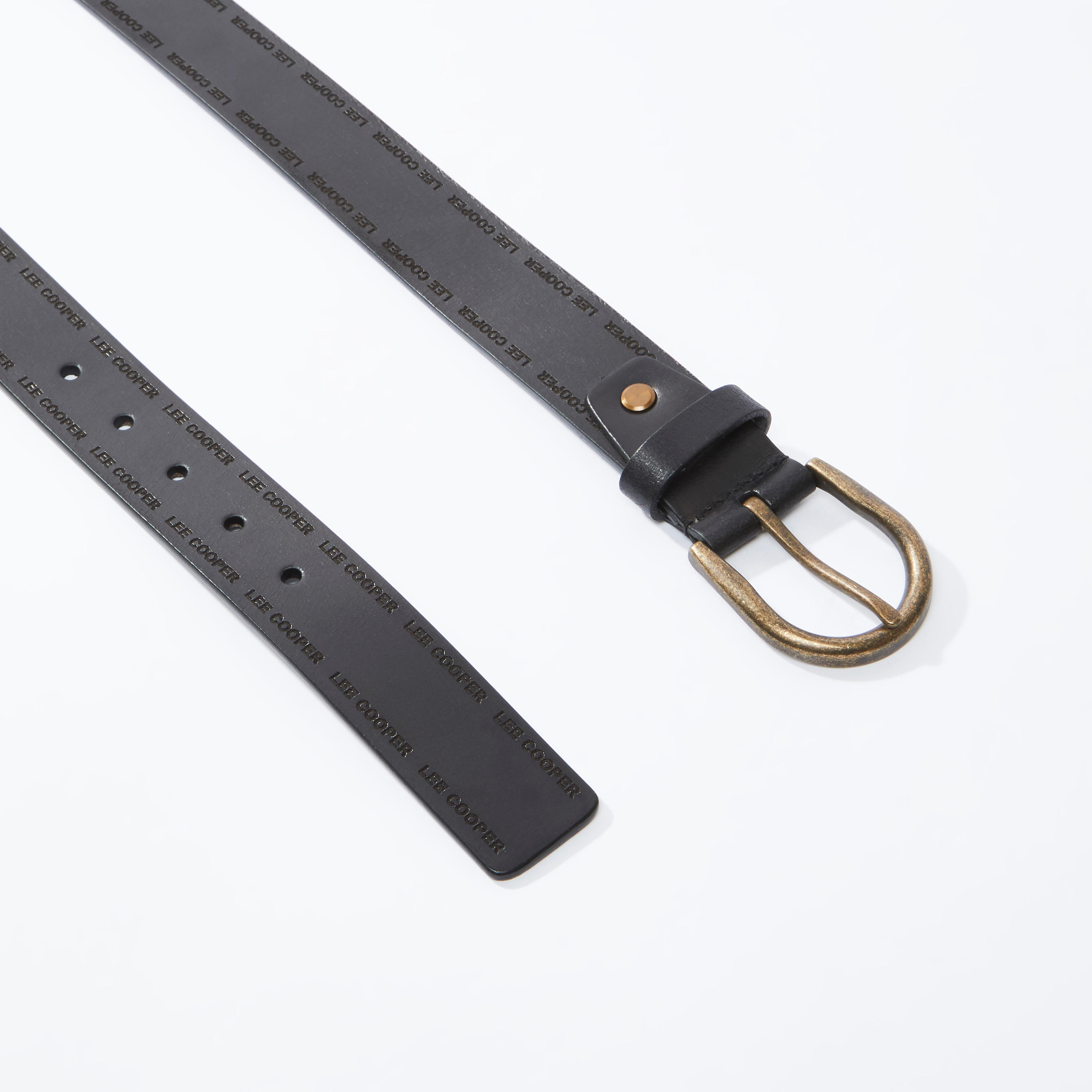 Lee Cooper Solid Belt with Pin Buckle-men-beltsandwallets-belts-image-3