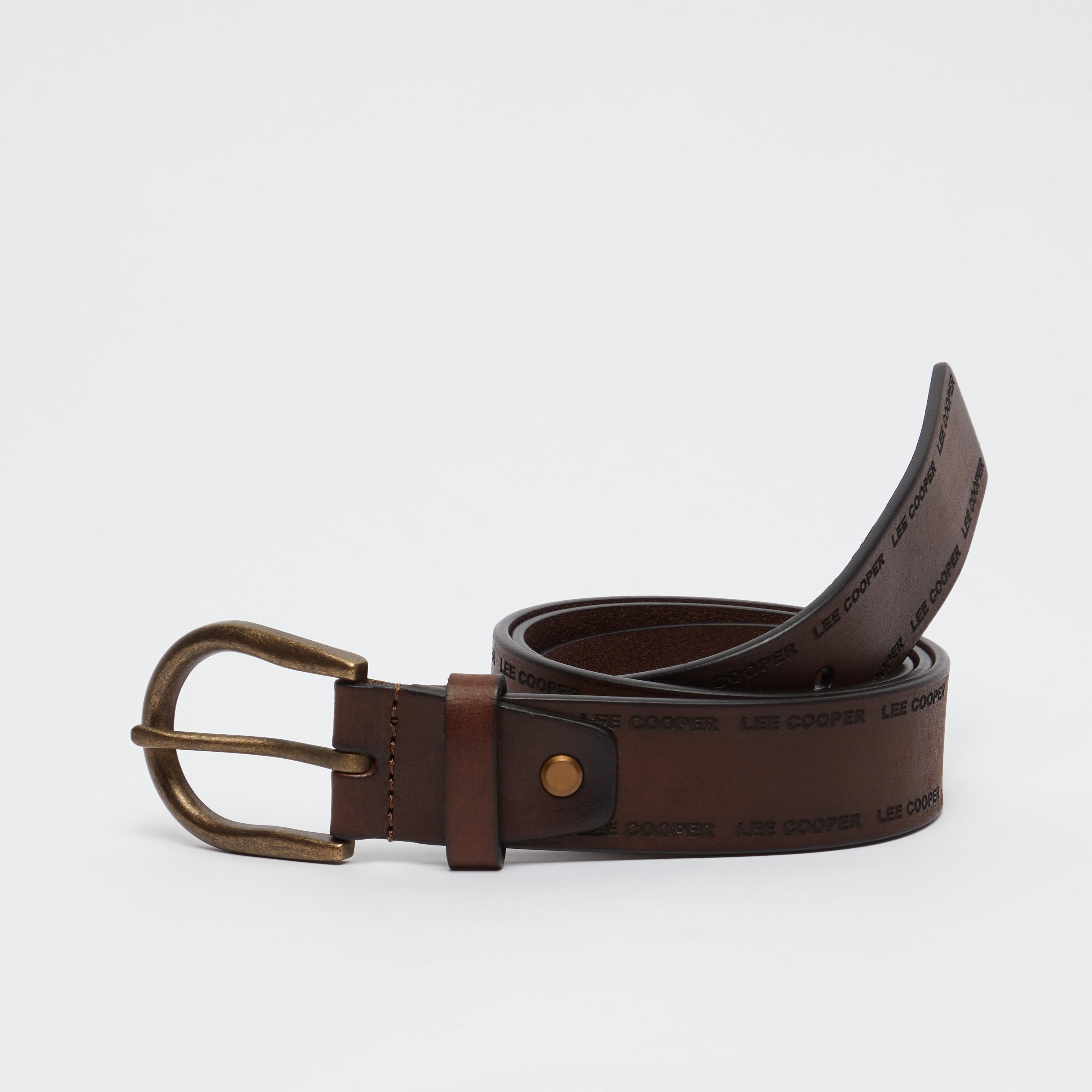 حزام بارز الملمس بإزيم  دبوس للإغلاق من  لي كوبر-men-beltsandwallets-belts-image-1