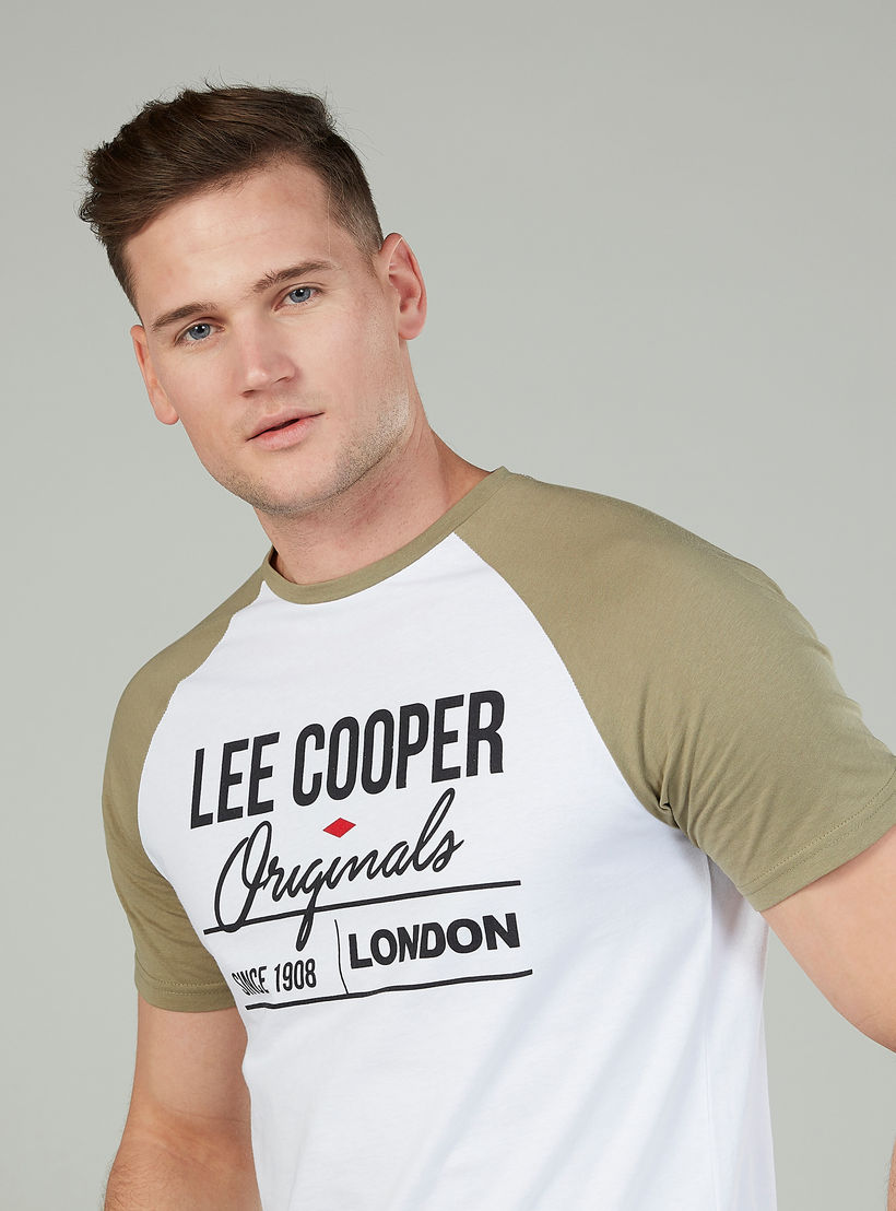 Lee Cooper Printed T-shirt with Crew Neck and Raglan Sleeves-men-clothing-tshirtsandpolos-tshirts-image-3