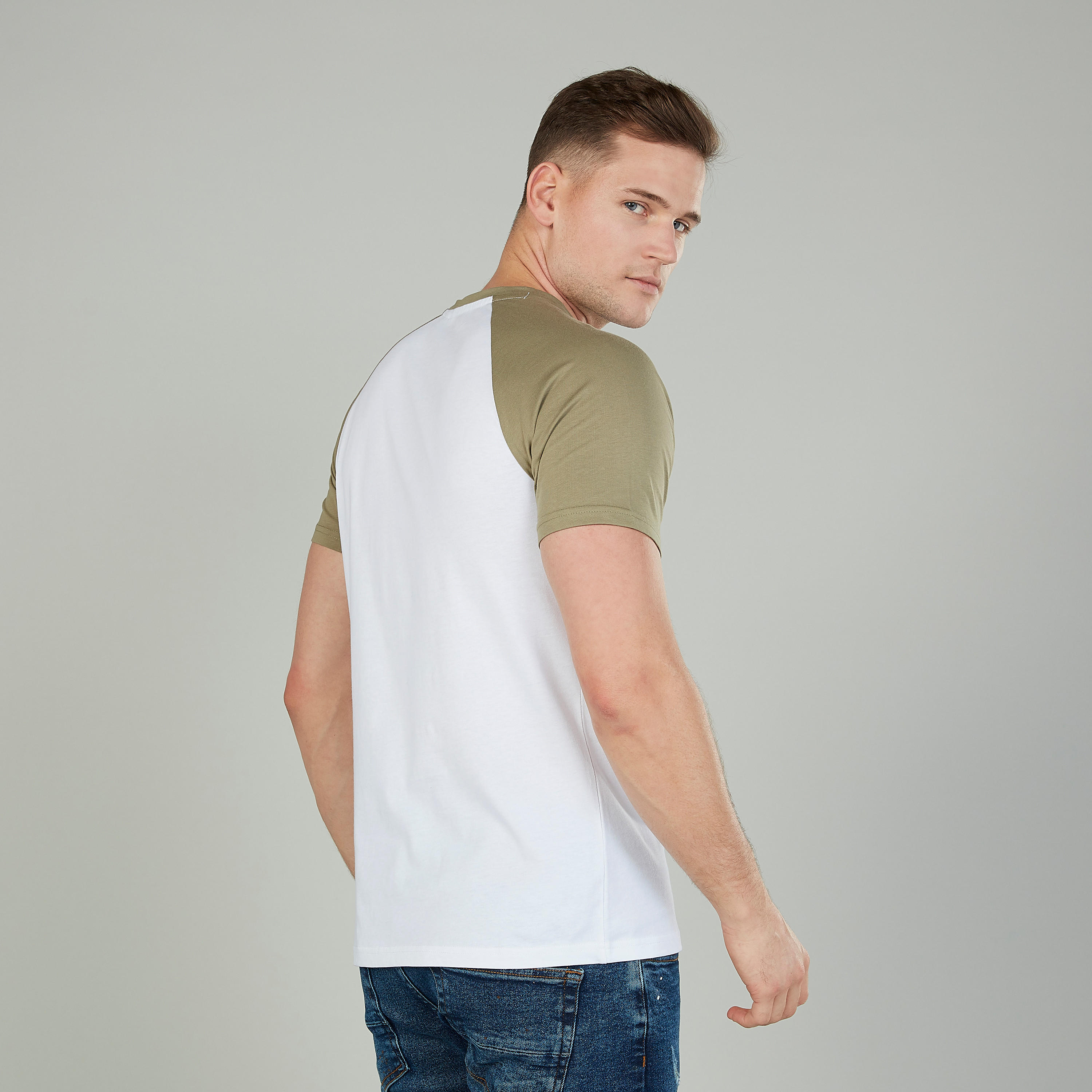 Lee Cooper Printed T-shirt with Crew Neck and Raglan Sleeves-men-clothing-tshirtsandpolos-tshirts-image-4