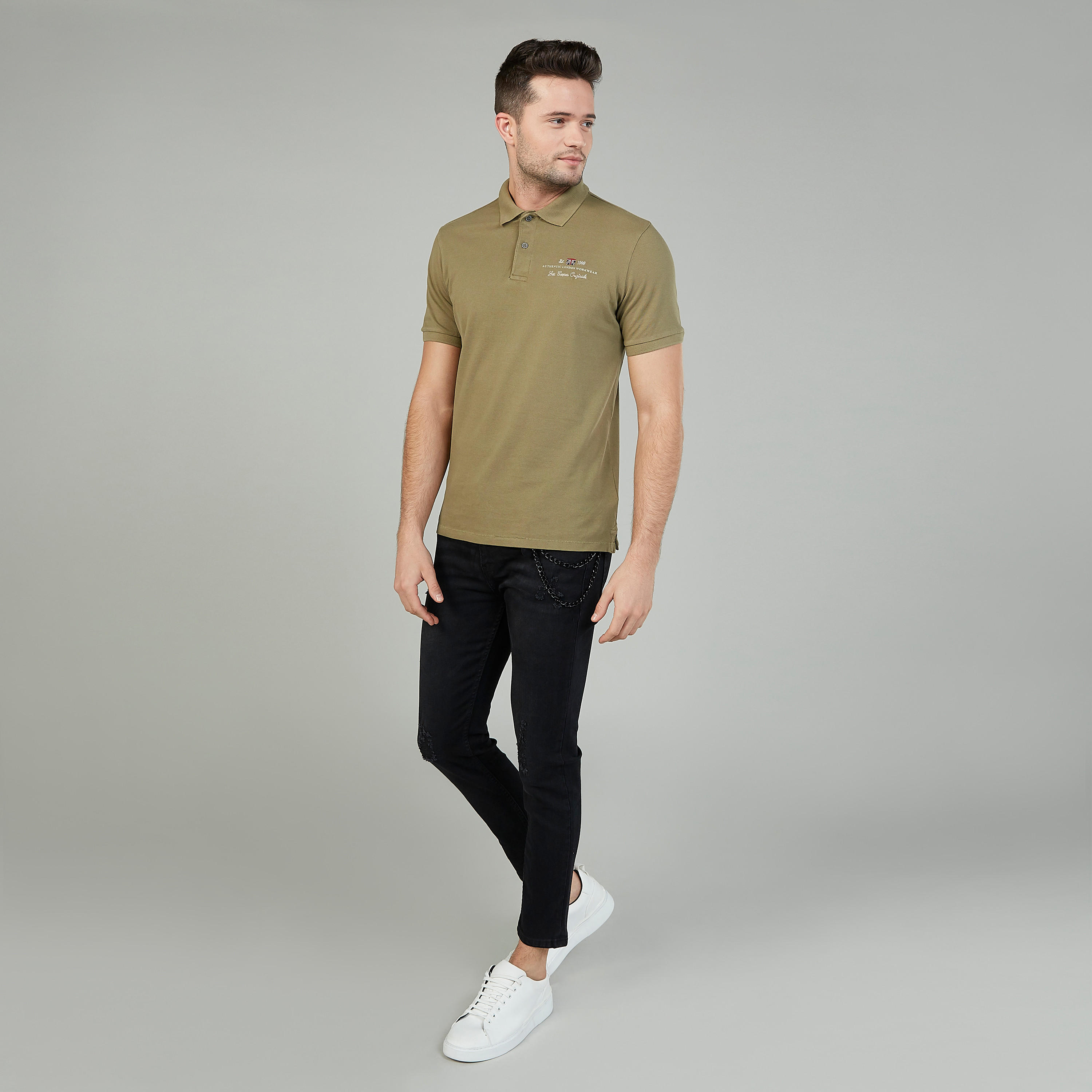تيشيرت بولو بأكمام قصيرة وطبعات من لي كوبر-men-clothing-tshirtsandpolos-polos-image-2