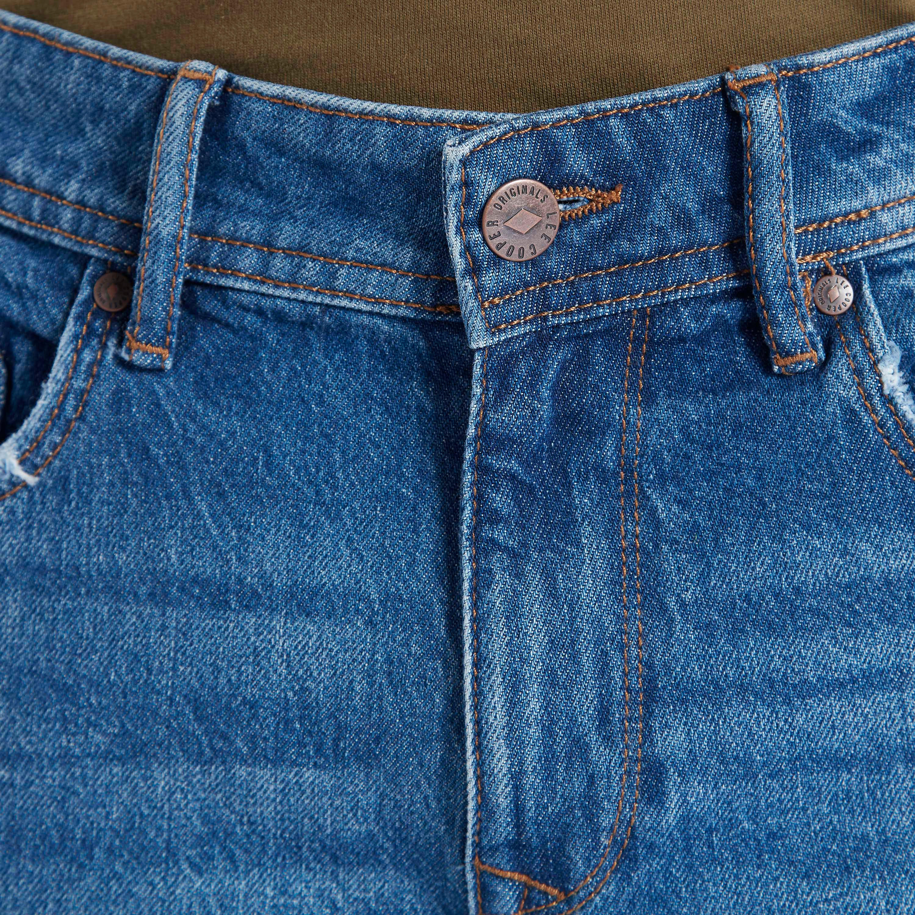 Lee Cooper Slim Fit Full Length Solid Low-Rise Jeans with Pockets-men-clothing-bottoms-jeans-image-3