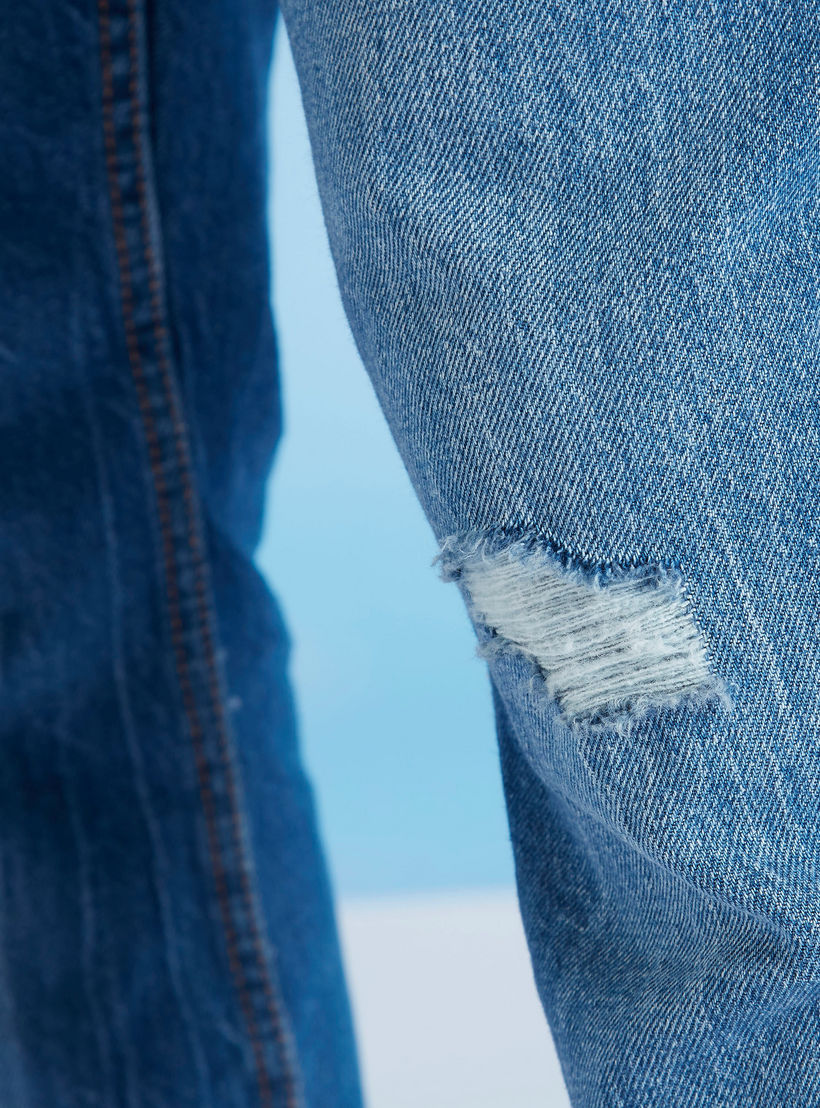 Lee Cooper Slim Fit Full Length Solid Low-Rise Jeans with Pockets-men-clothing-bottoms-jeans-image-5