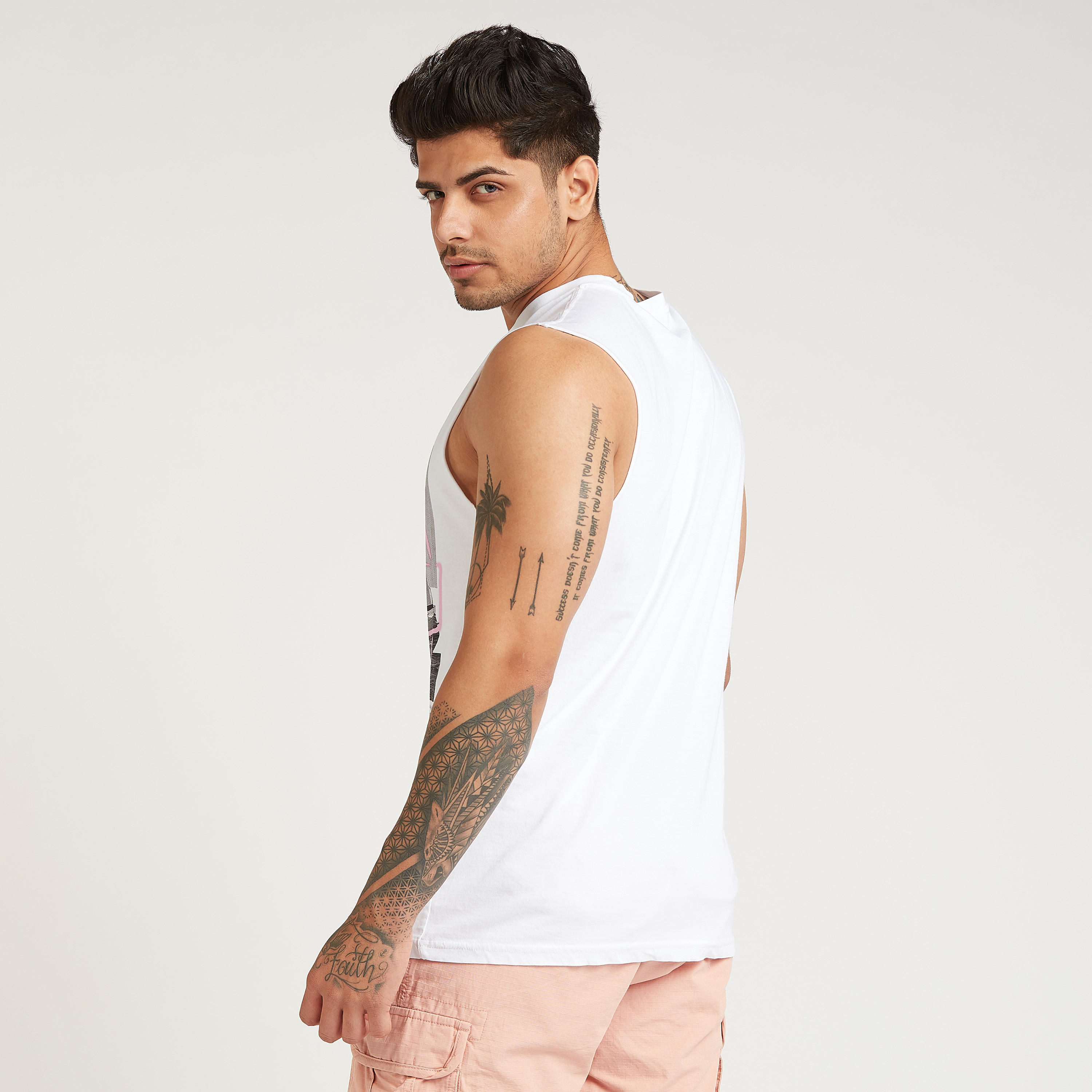 Lee Cooper Printed Sleeveless T-shirt with Crew Neck-men-clothing-tshirtsandpolos-tshirts-image-4