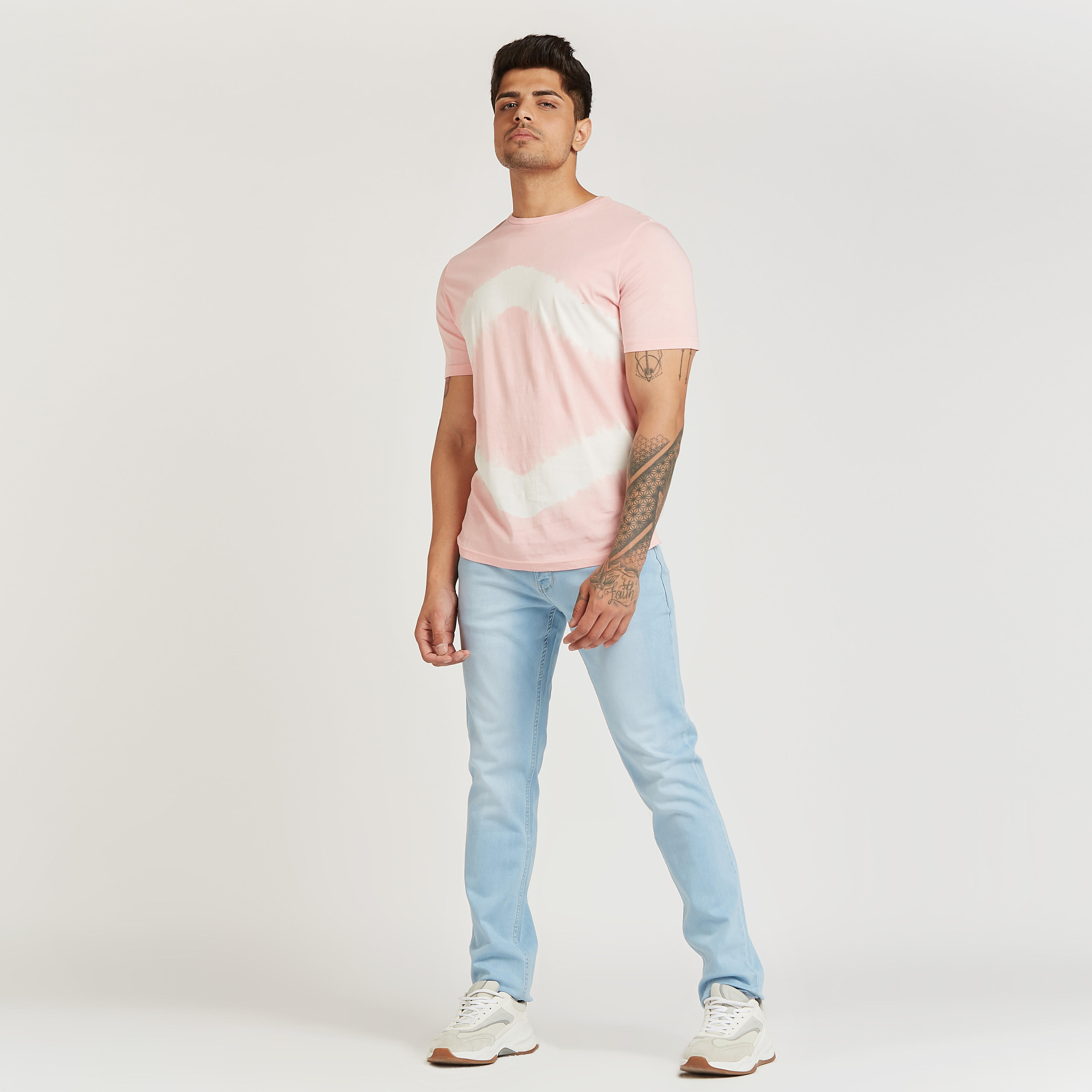 Lee Cooper Printed T-shirt with Crew Neck and Short Sleeves-men-clothing-tshirtsandpolos-tshirts-image-2