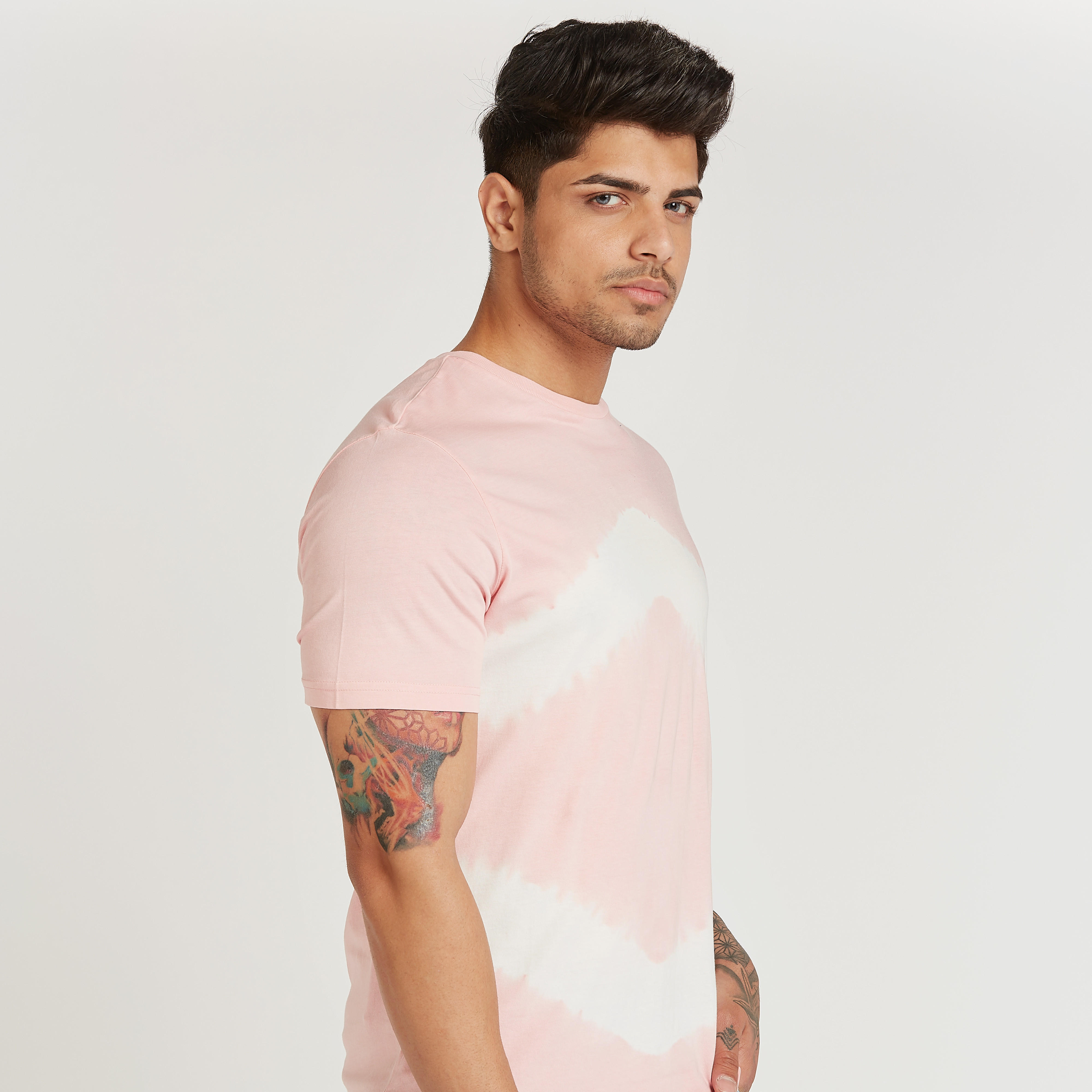 Lee Cooper Printed T-shirt with Crew Neck and Short Sleeves-men-clothing-tshirtsandpolos-tshirts-image-3