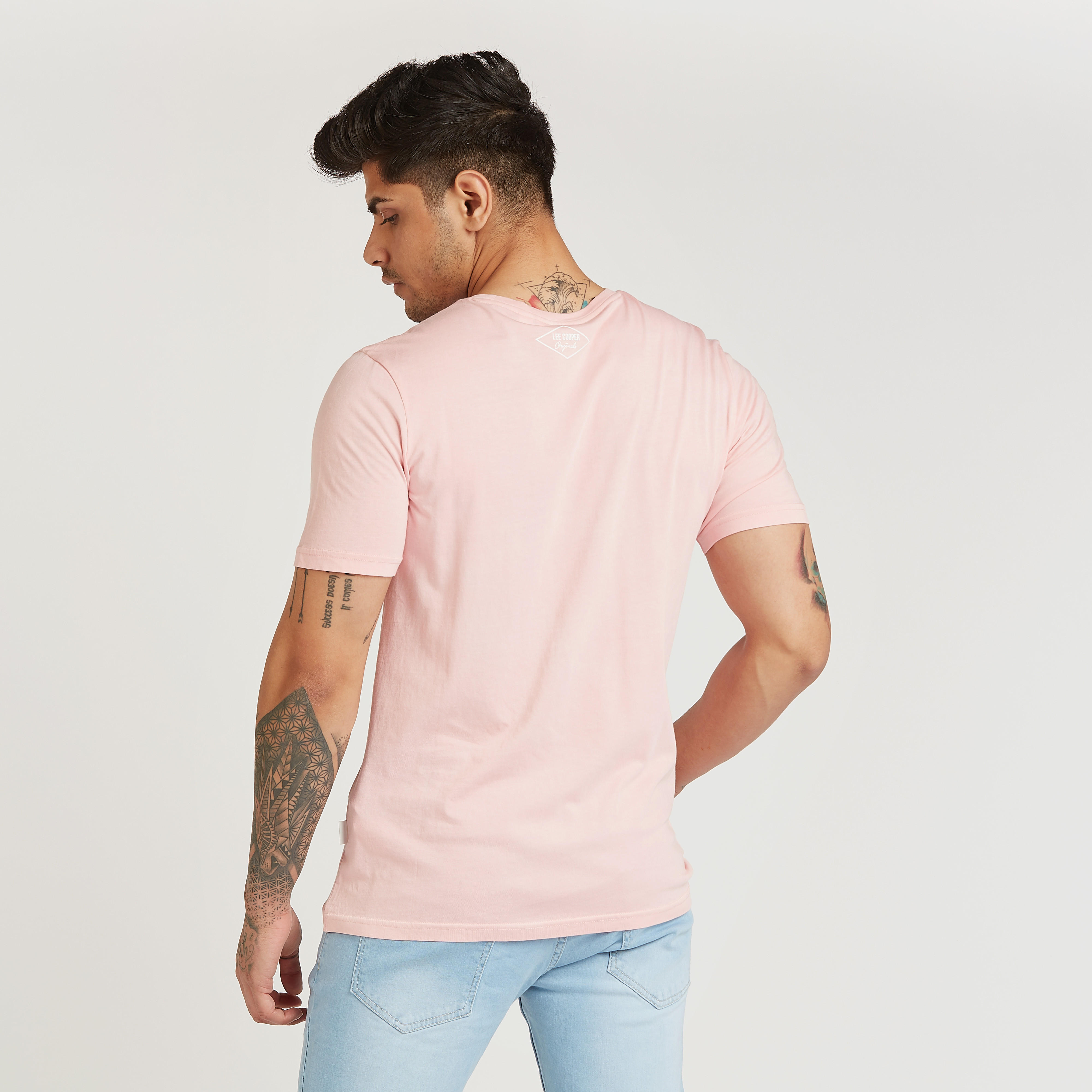 Lee Cooper Printed T-shirt with Crew Neck and Short Sleeves-men-clothing-tshirtsandpolos-tshirts-image-4