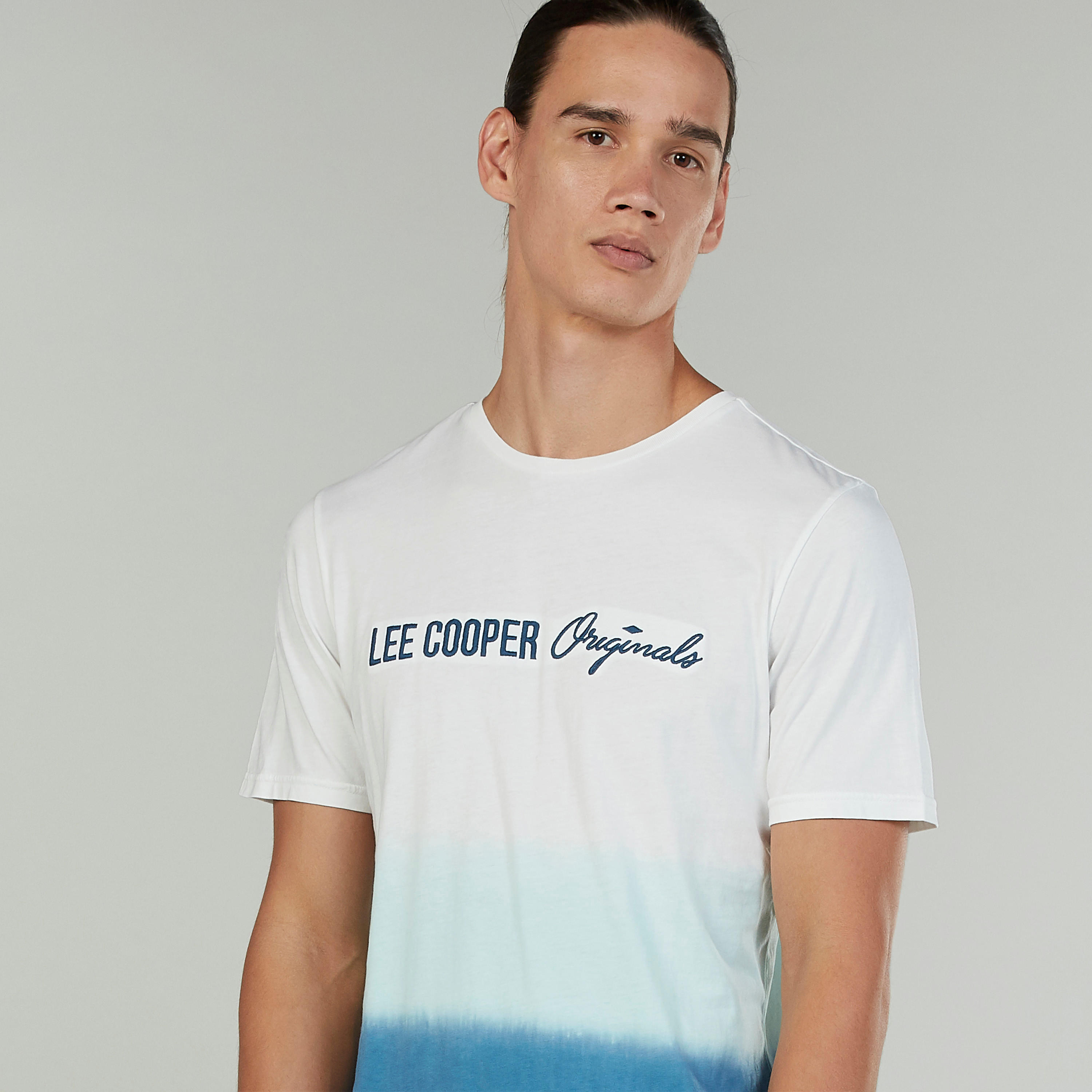 Lee Cooper Print T-shirt with Crew Neck and Short Sleeves-men-clothing-tshirtsandpolos-tshirts-image-3