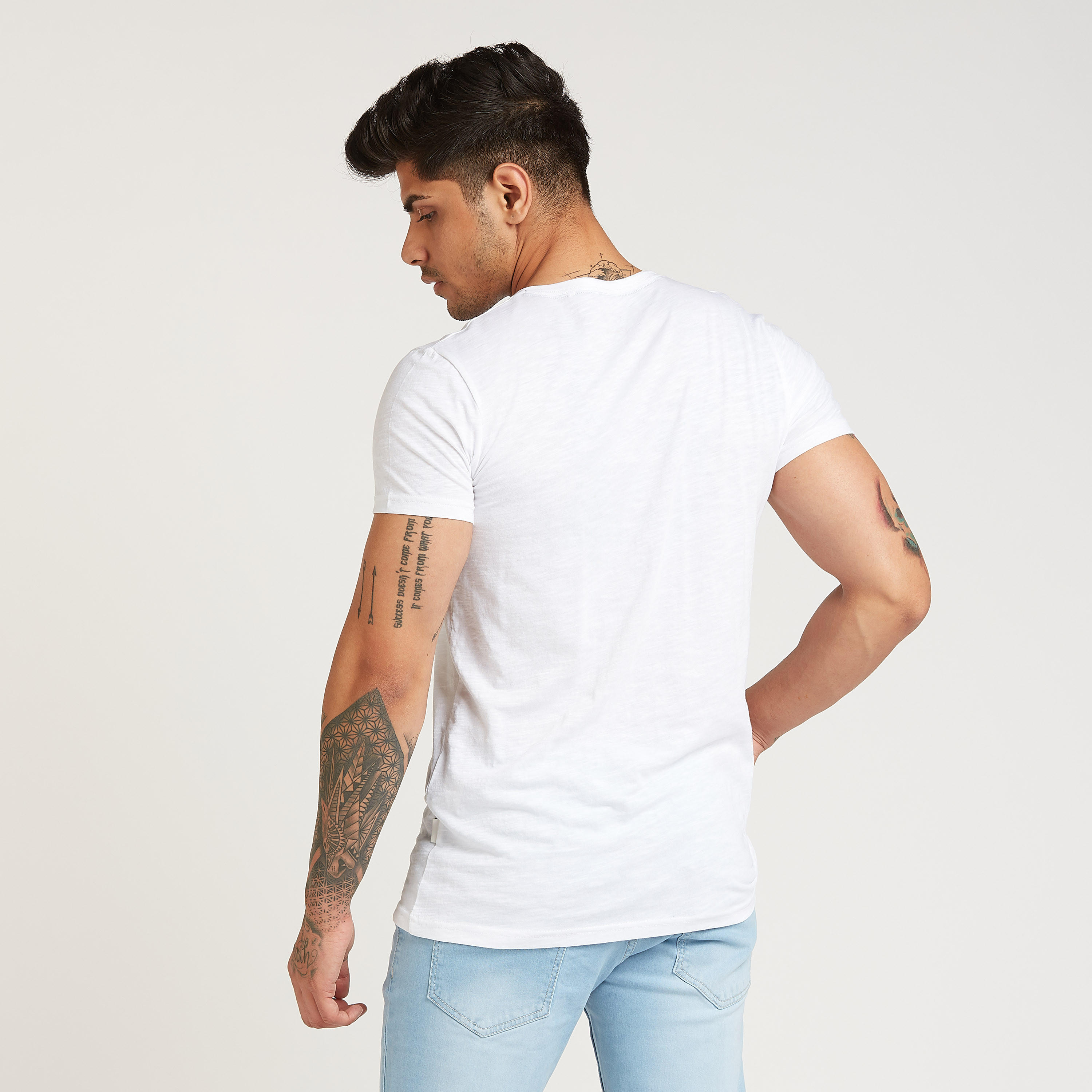 Lee Cooper Solid T-shirt with Henley Neck and Short Sleeves-men-clothing-tshirtsandpolos-tshirts-image-4