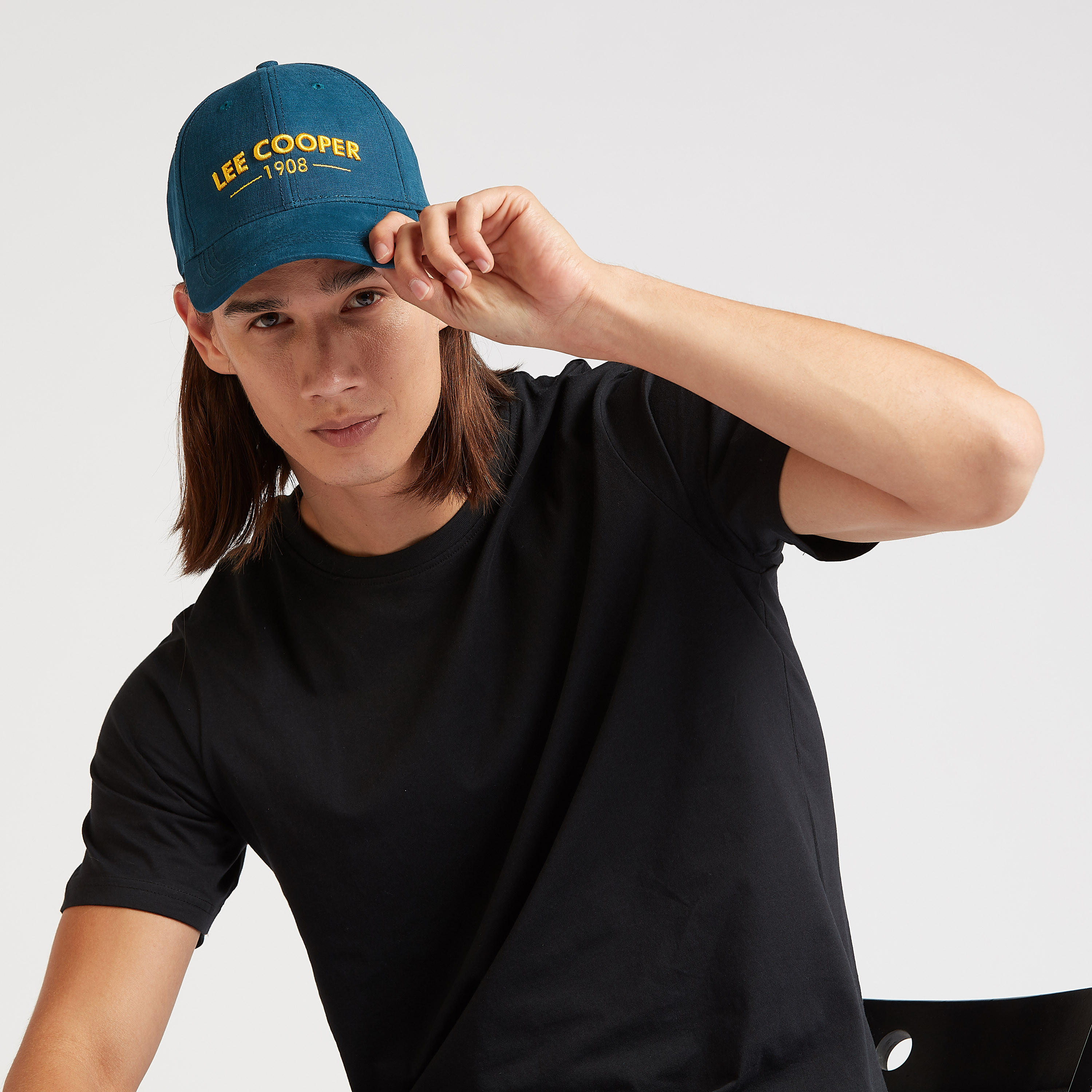 Lee Cooper Textured Cap with Plate Buckle Closure-men-caps-image-2