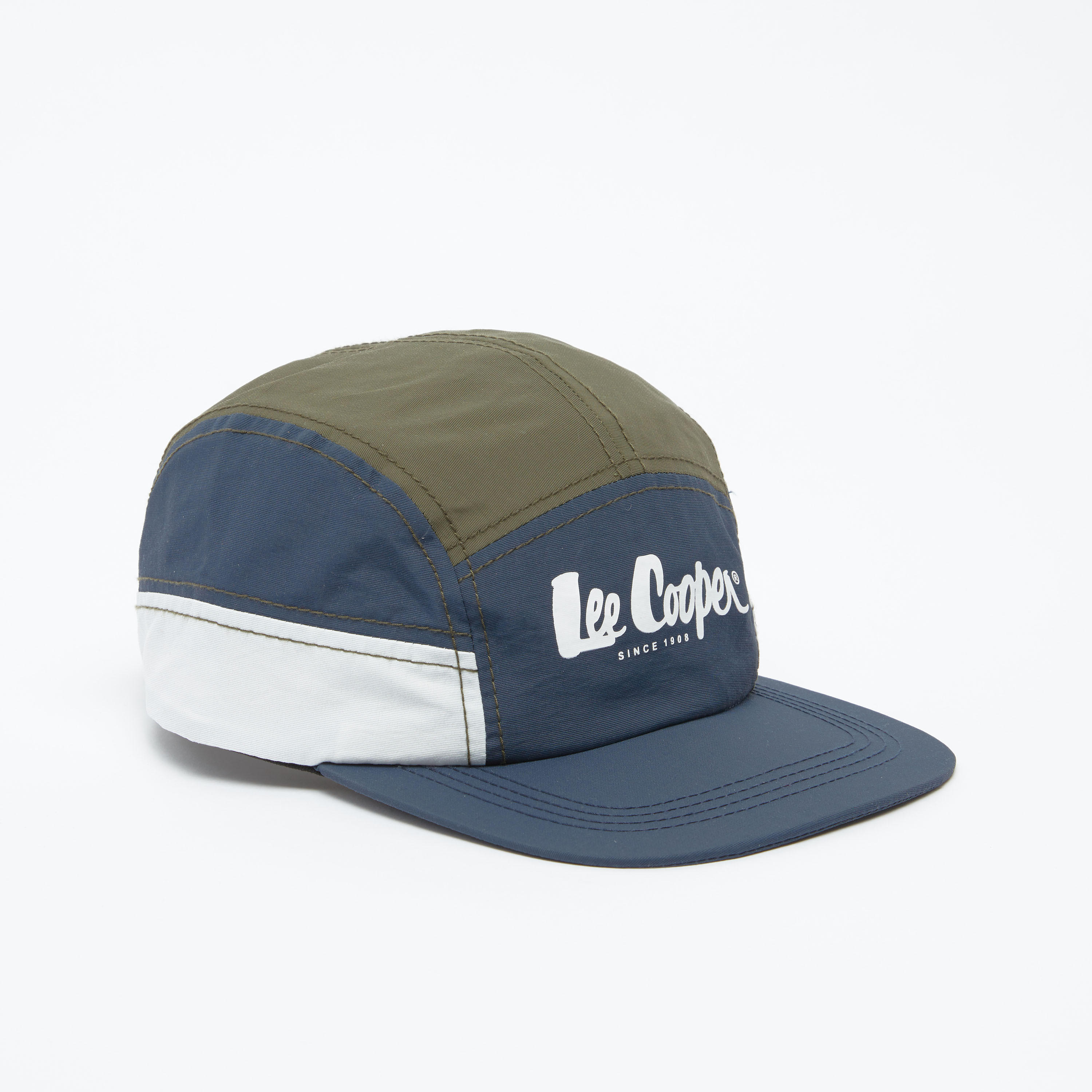 Lee Cooper Printed Cap with Clip-On Closure-men-caps-image-1