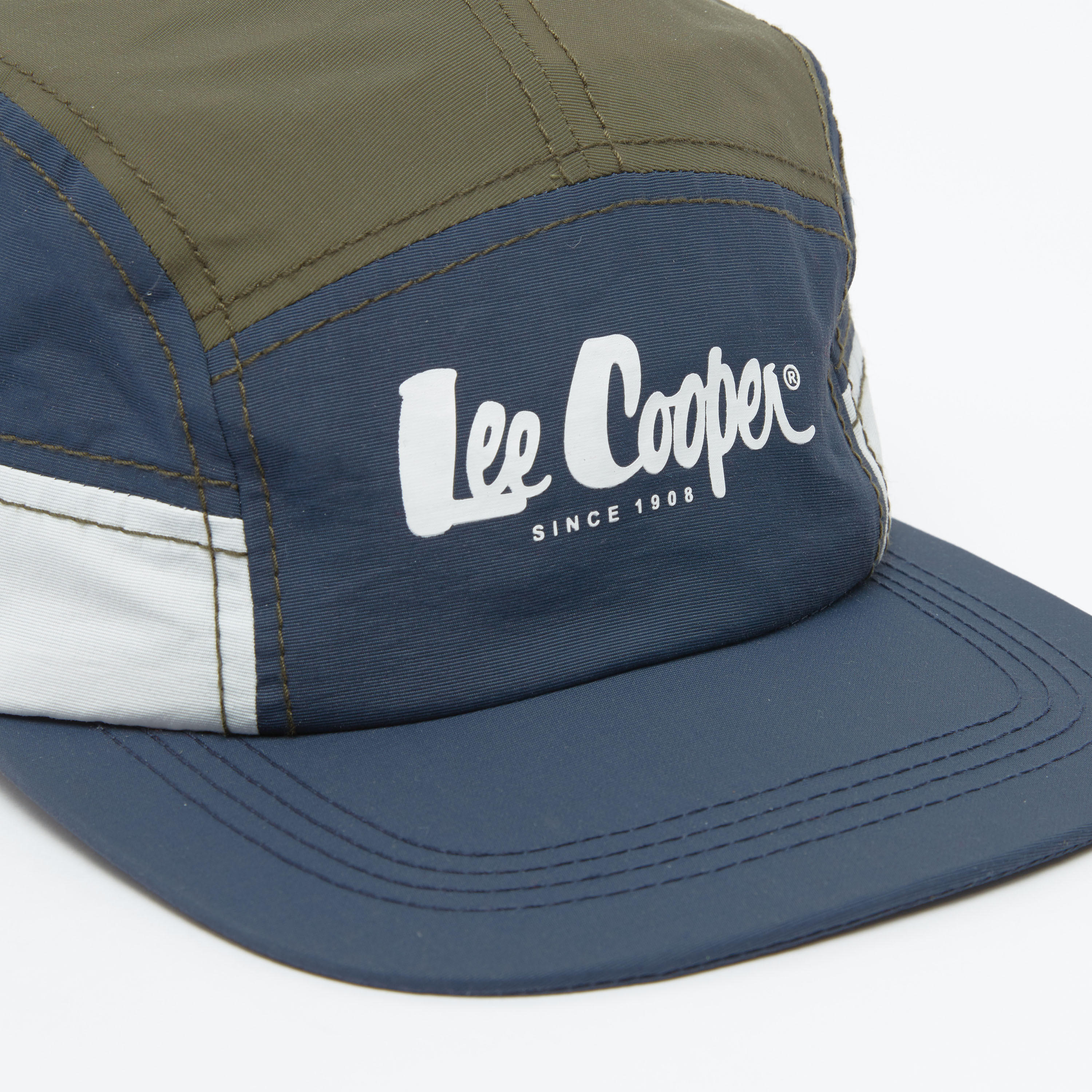 Lee Cooper Printed Cap with Clip-On Closure-men-caps-image-3