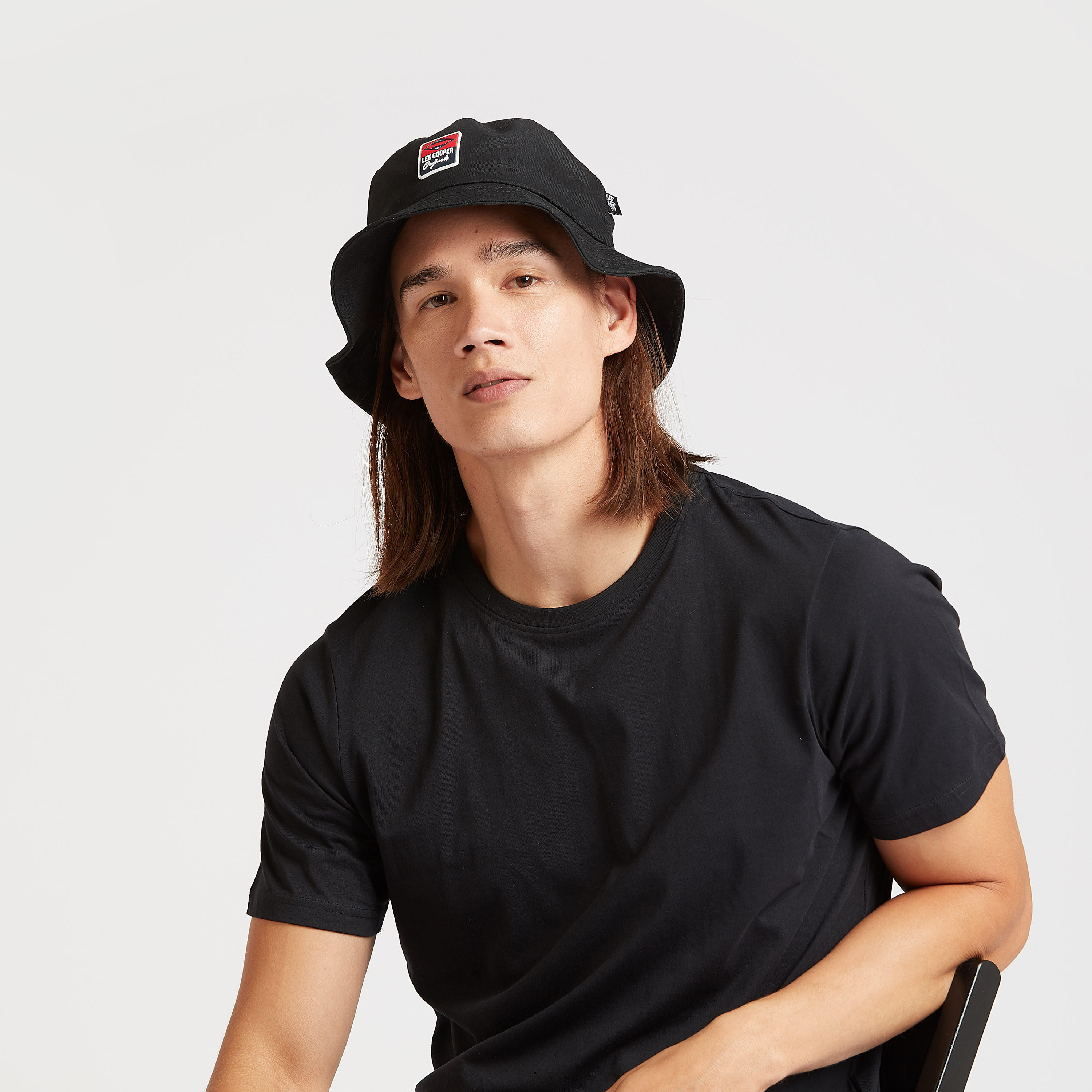 Lee Cooper Solid Bucket Hat-men-caps-image-2