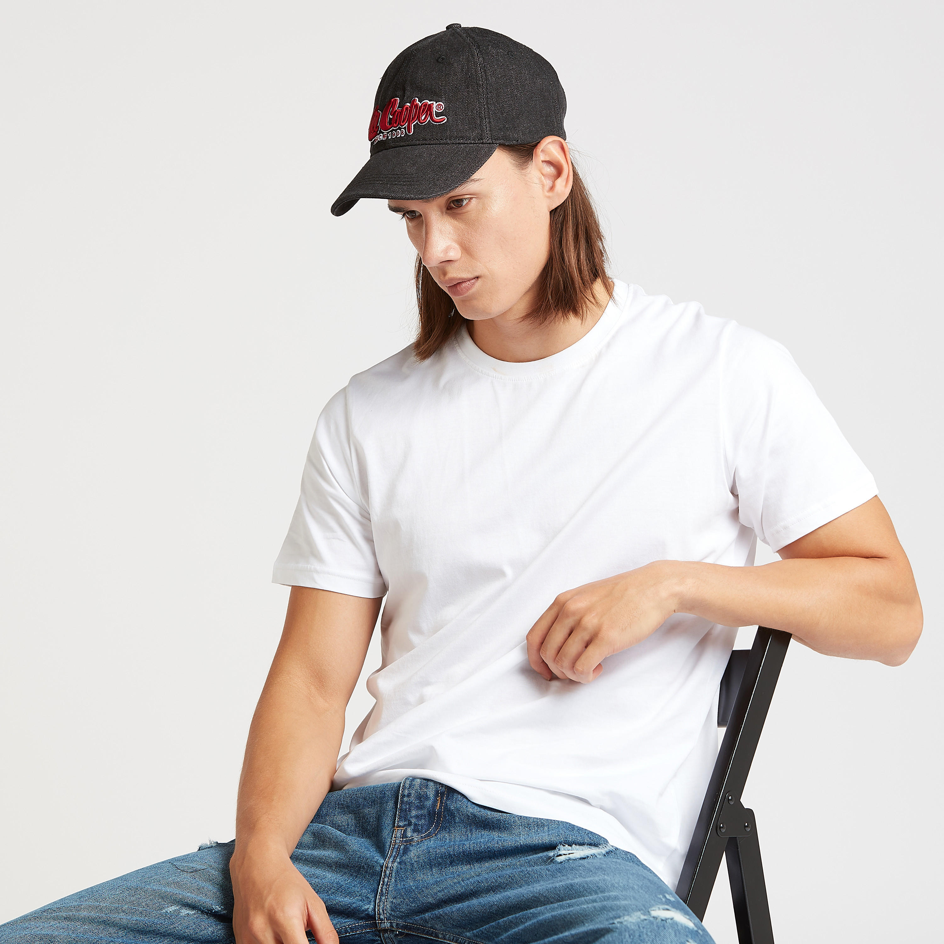 Lee Cooper Textured Cap with Plate Buckle Closure-men-caps-image-2