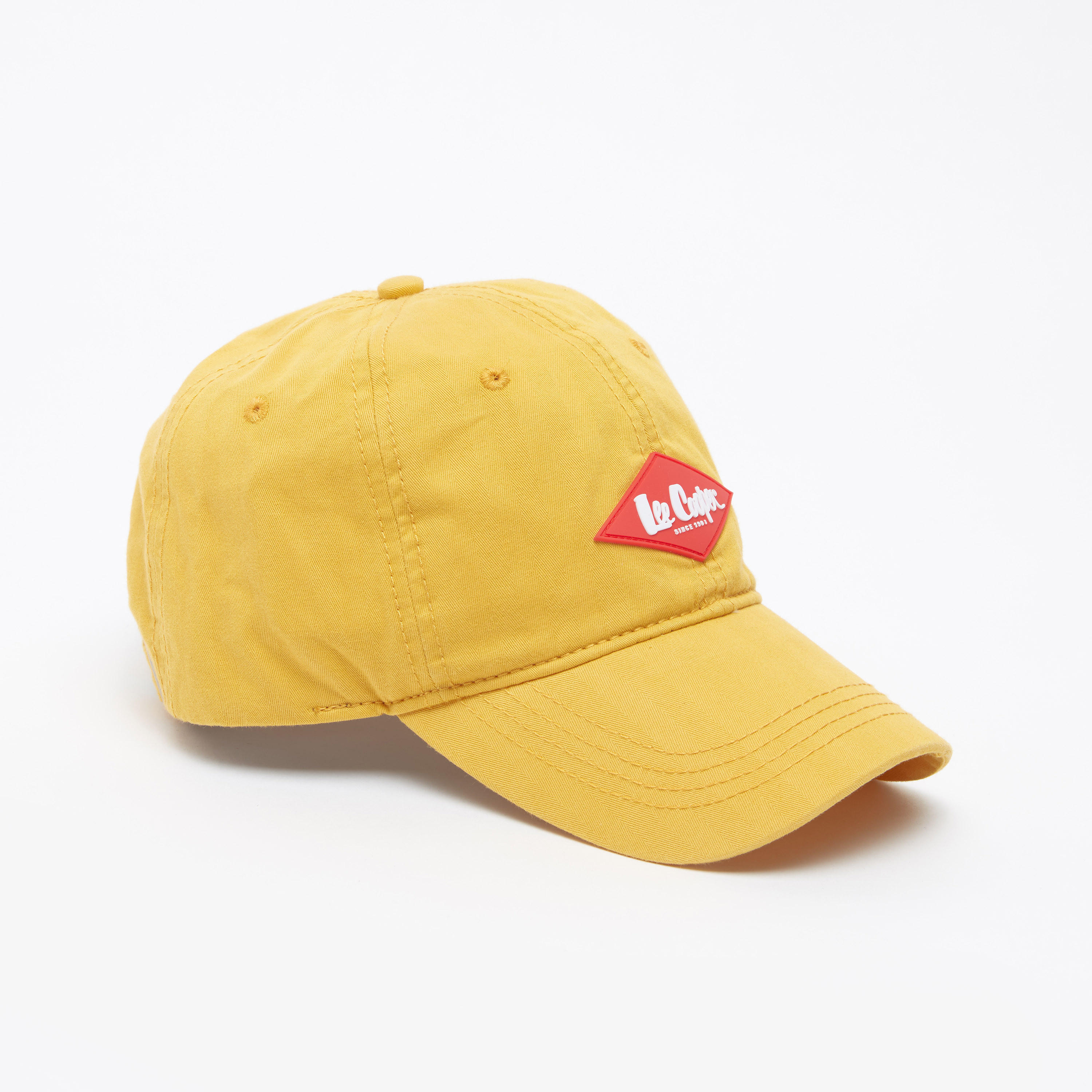 قبعة كاب مزينة بشعار مع مشبك بإبزيم من لي كوبر-men-caps-image-1