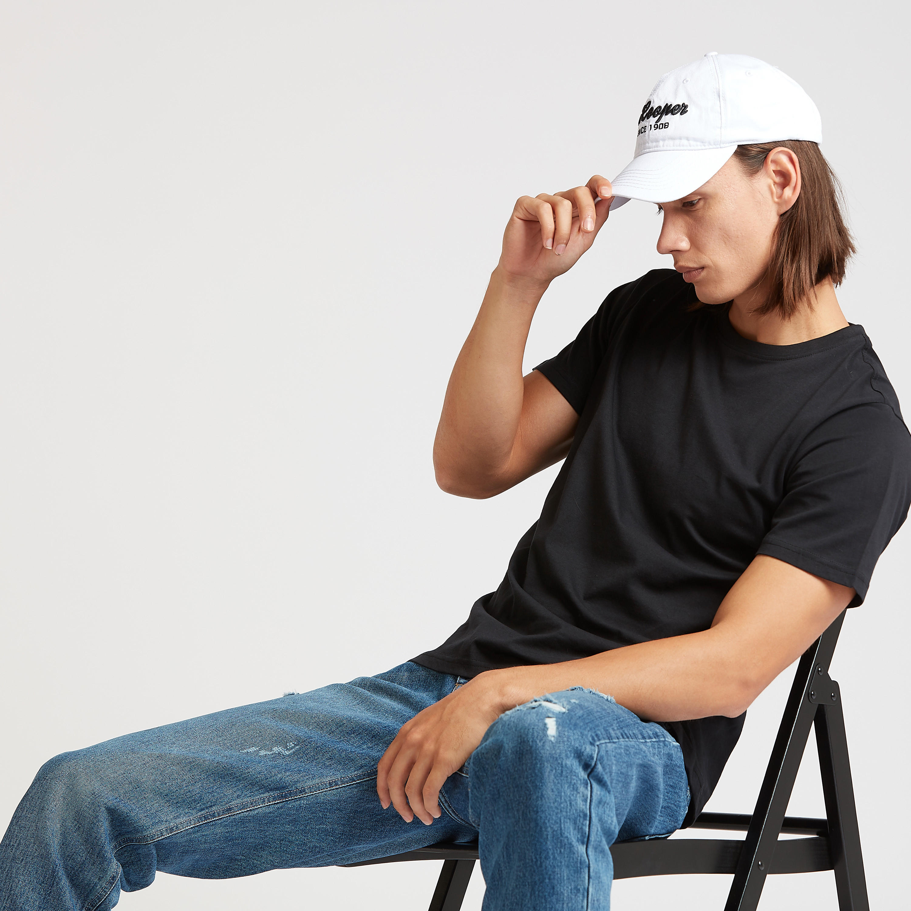 قبعة كاب بارزة الملمس بإبزيم إغلاق من لي كوبر-men-caps-image-3