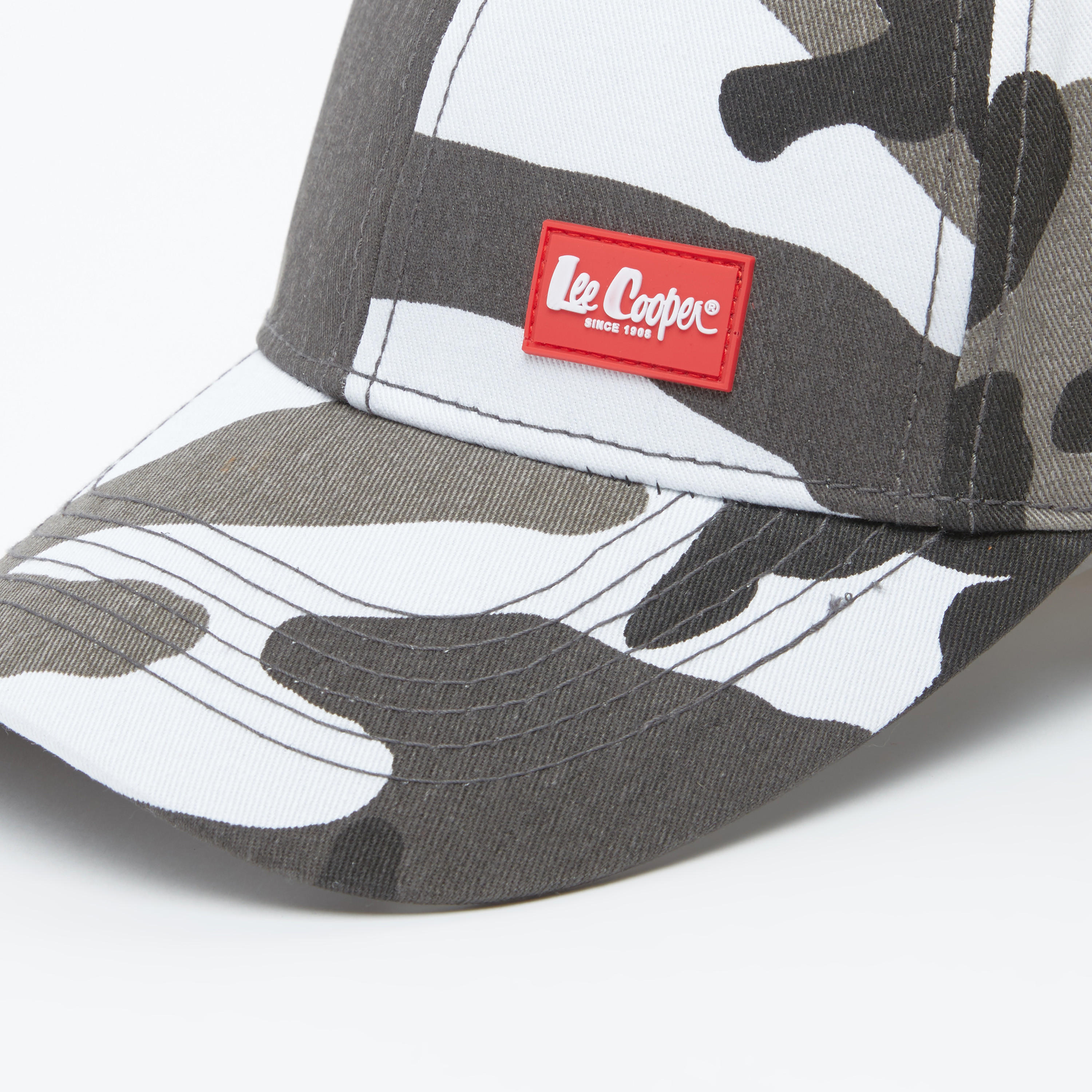 Lee Cooper Printed Cap with Hook and Loop Closure-men-caps-image-3