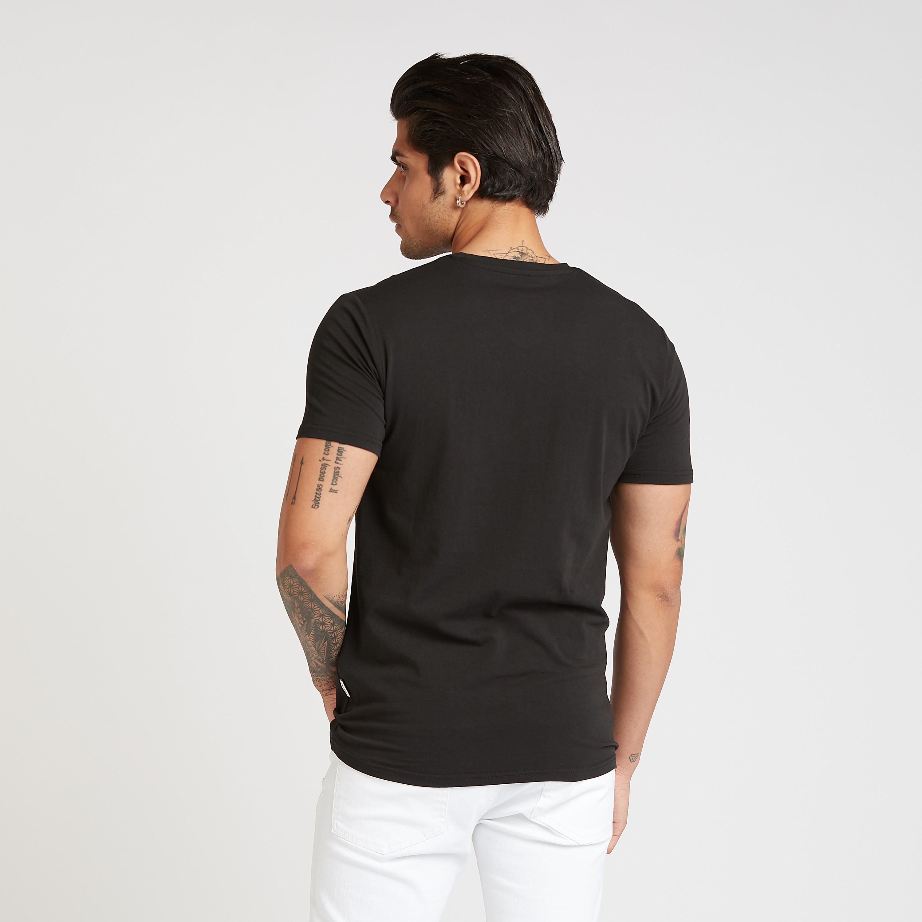 Lee Cooper Printed T-shirt with V-Neck and Short Sleeves-men-clothing-tshirtsandpolos-tshirts-image-4