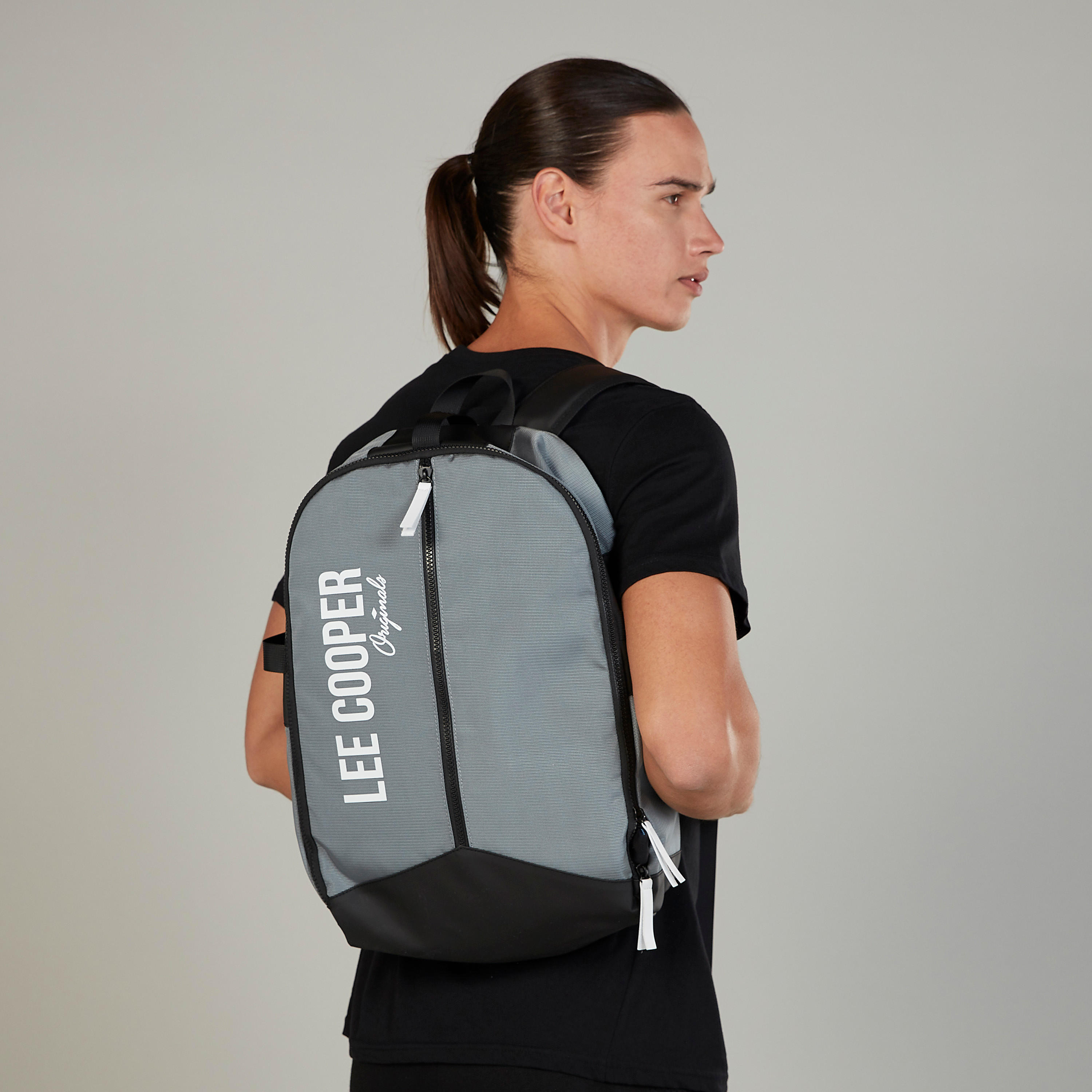 Lee Cooper Printed Backpack with Adjustable Shoulder Straps-men-bags-image-2