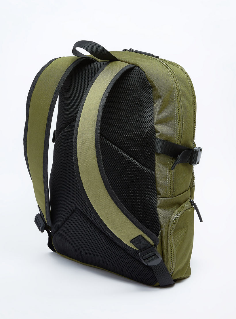 Lee Cooper Printed Backpack with Adjustable Shoulder Straps-men-bags-image-3