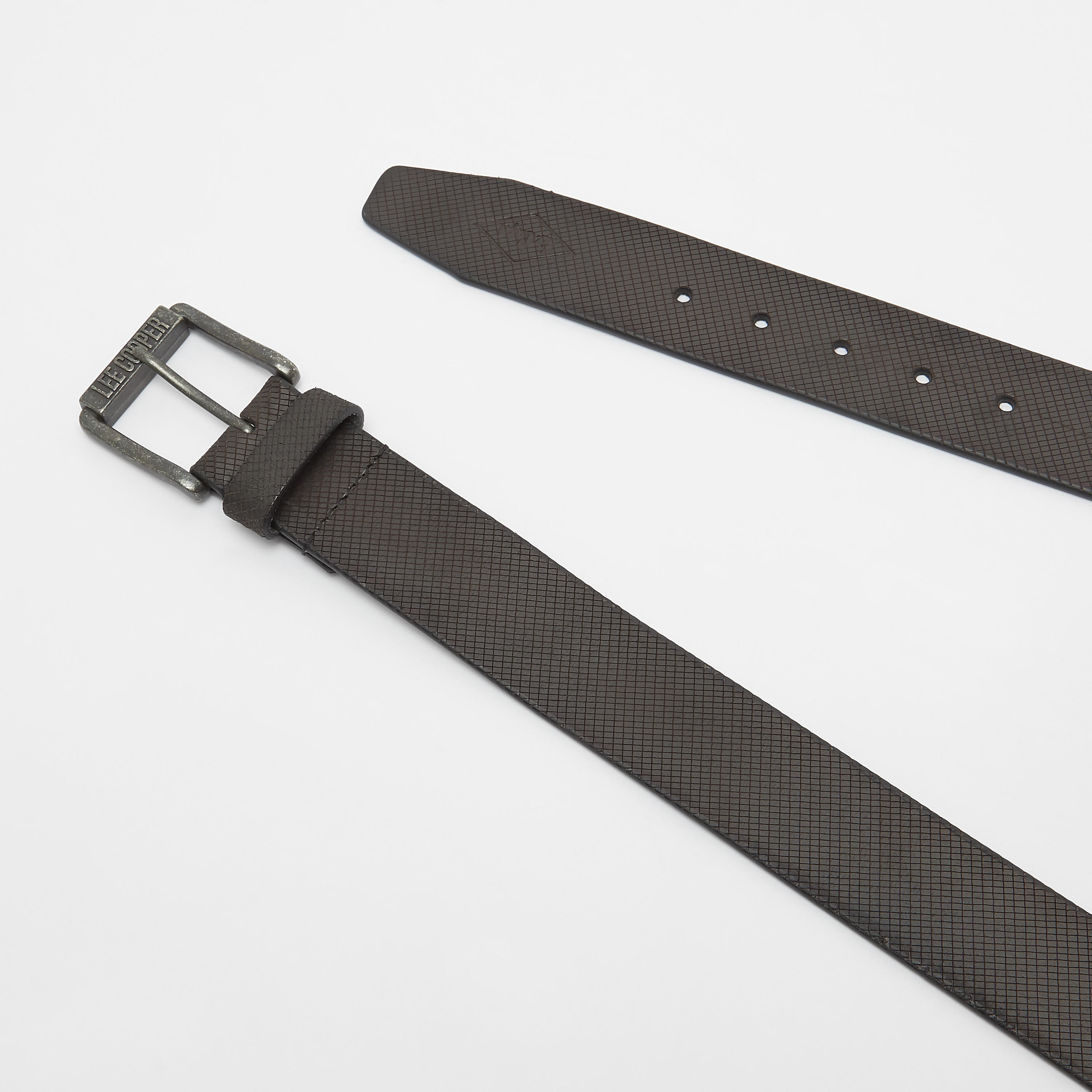 Lee Cooper Textured Belt with Pin Buckle Closure-men-beltsandwallets-belts-image-3