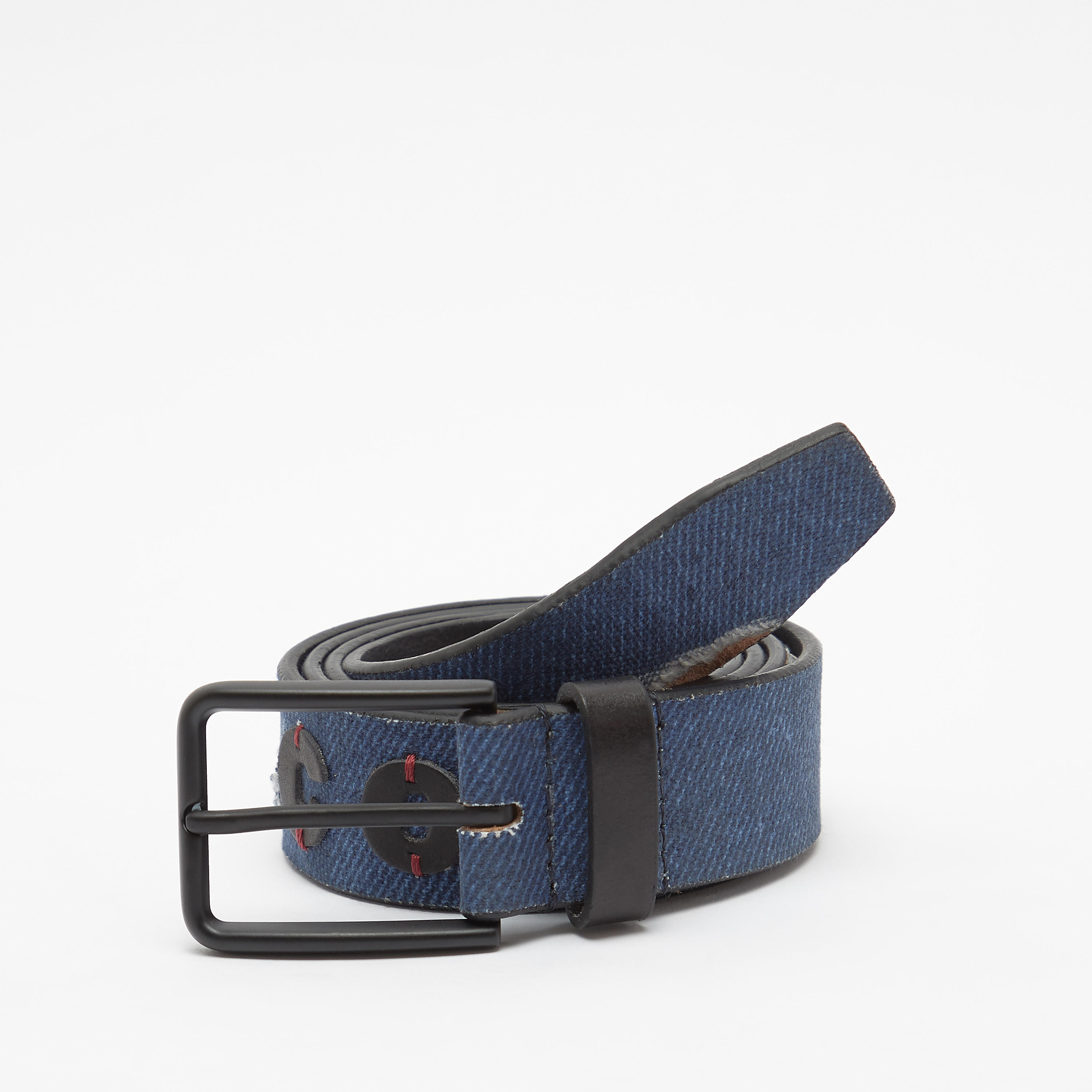حزام بارز الملمس بإبزيم إغلاق بتفاصيل مزخرفةمن لي كوبر-men-beltsandwallets-belts-image-1