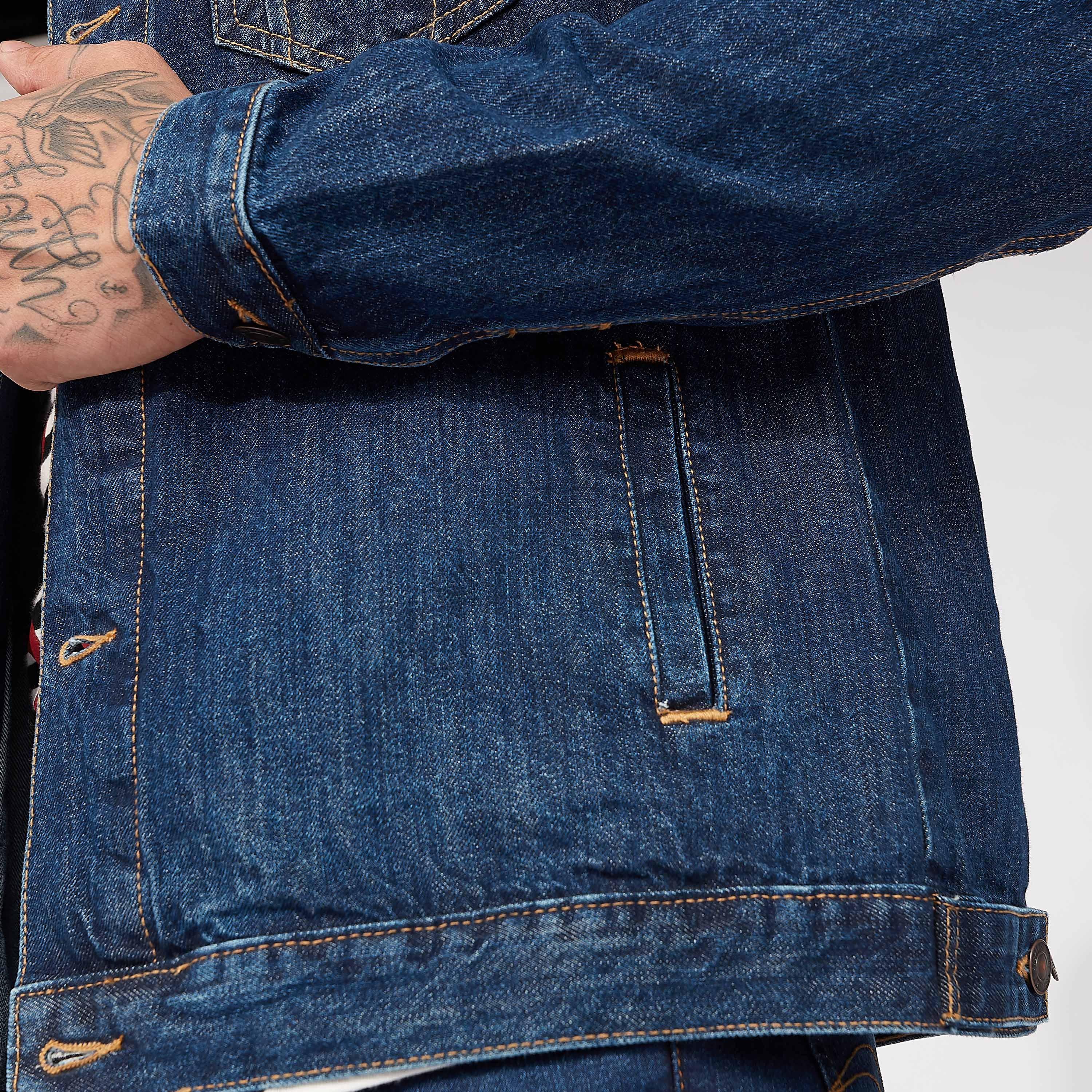 Lee Cooper Printed Denim Jacket with Flap Pockets-men-clothing-jacketsandblazers-jackets-image-5