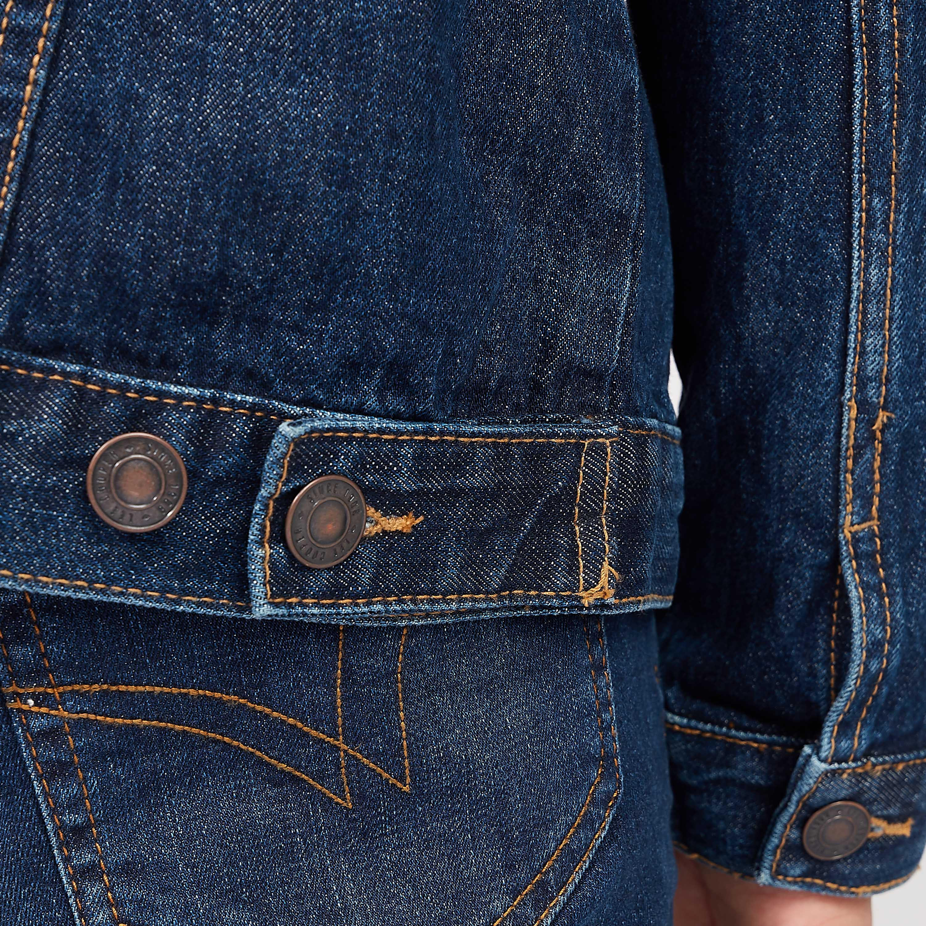 Lee Cooper Printed Denim Jacket with Flap Pockets-men-clothing-jacketsandblazers-jackets-image-7