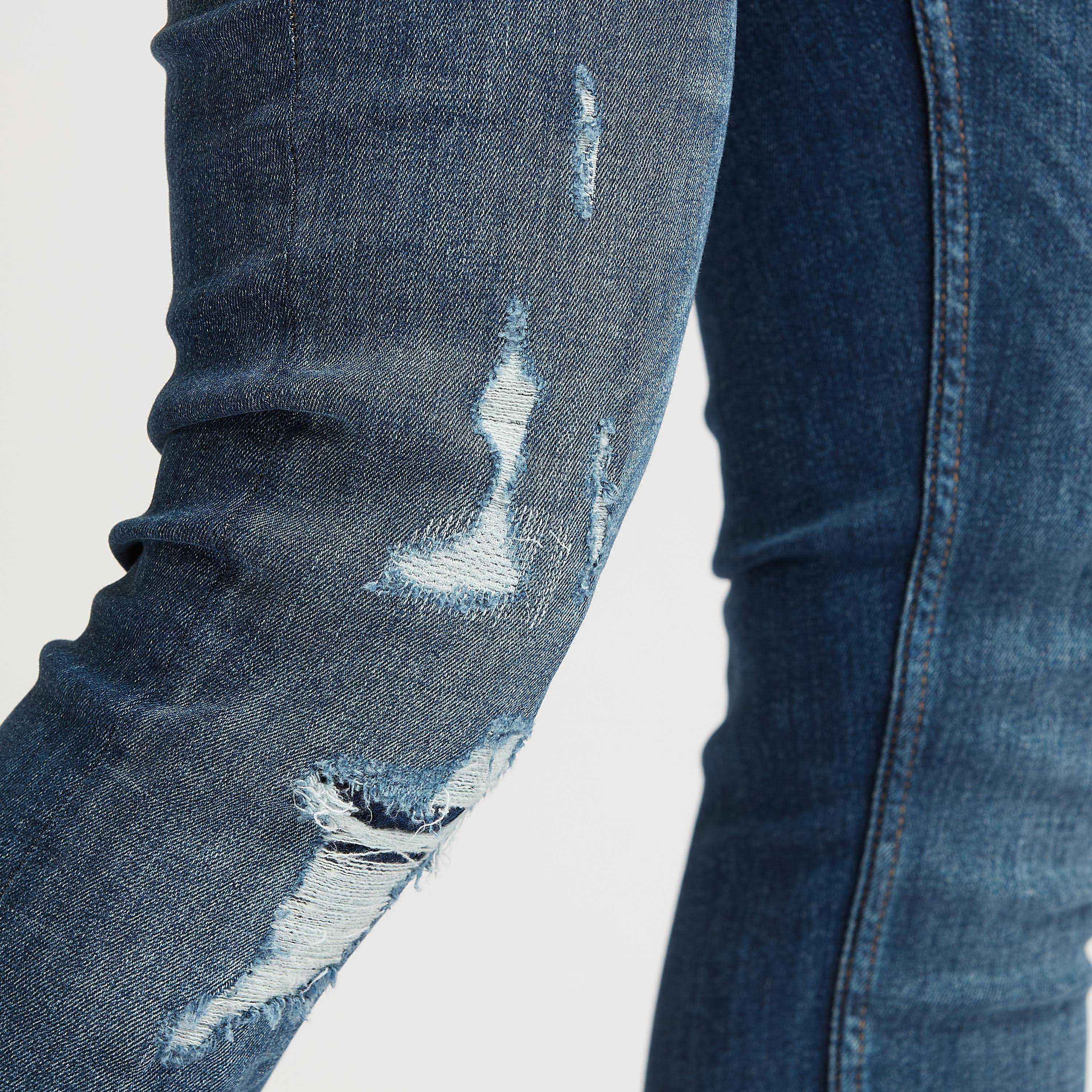 Lee Cooper Slim Fit Distressed Low-Rise Jeans with Pocket Detail-men-clothing-bottoms-jeans-image-3
