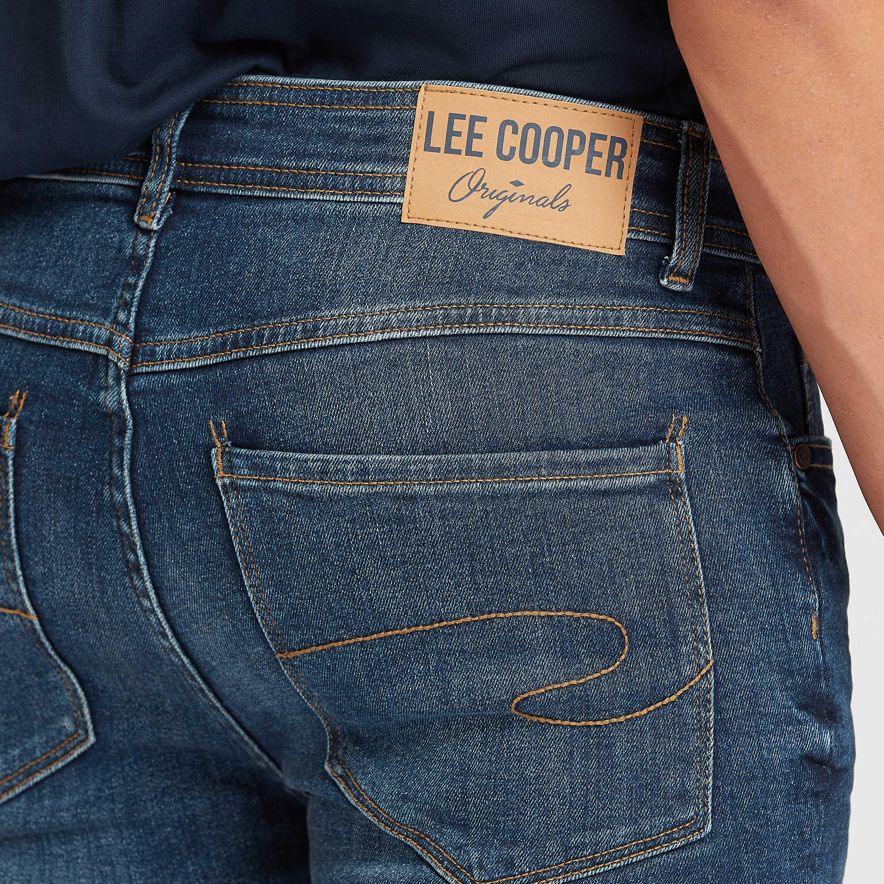 Lee Cooper Slim Fit Distressed Low-Rise Jeans with Pocket Detail-men-clothing-bottoms-jeans-image-6