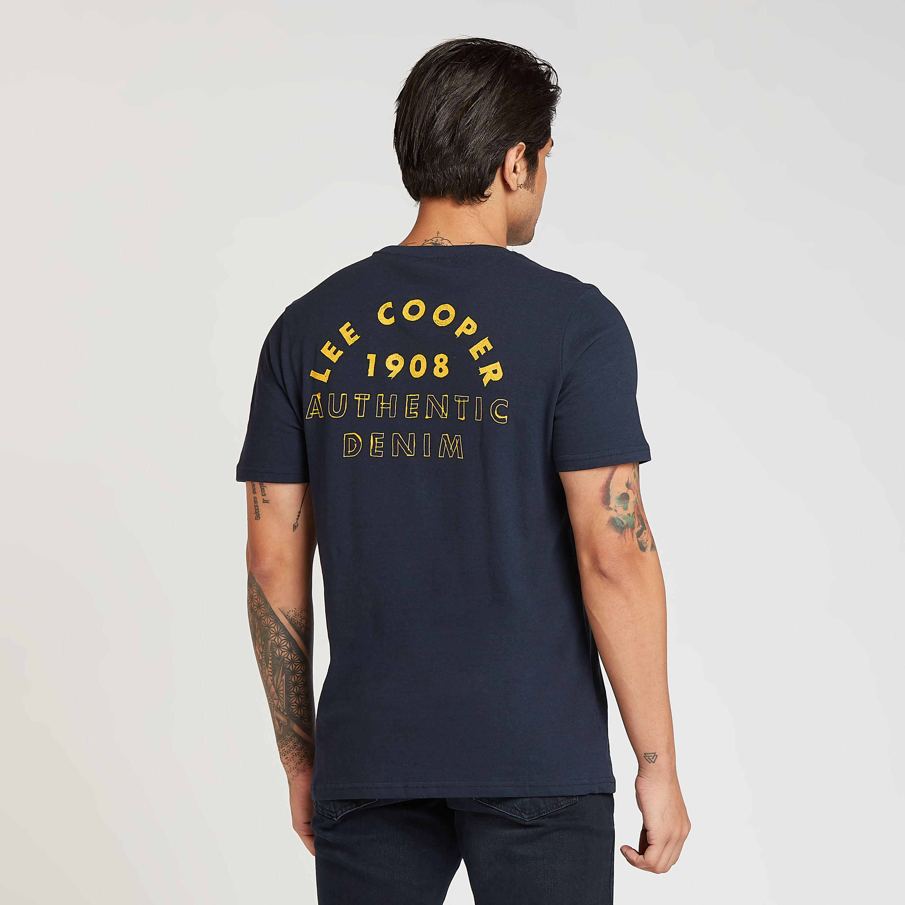Lee Cooper Printed T-shirt with Crew Neck and Short Sleeves-men-clothing-tshirtsandpolos-tshirts-image-4
